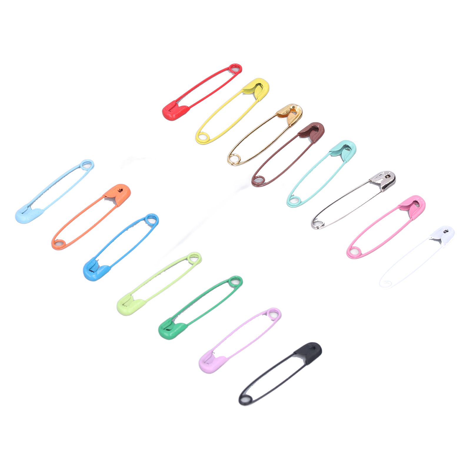 Safety Pins DIY Making Reliable Locking Design Glossy Bright Small Compact view 5