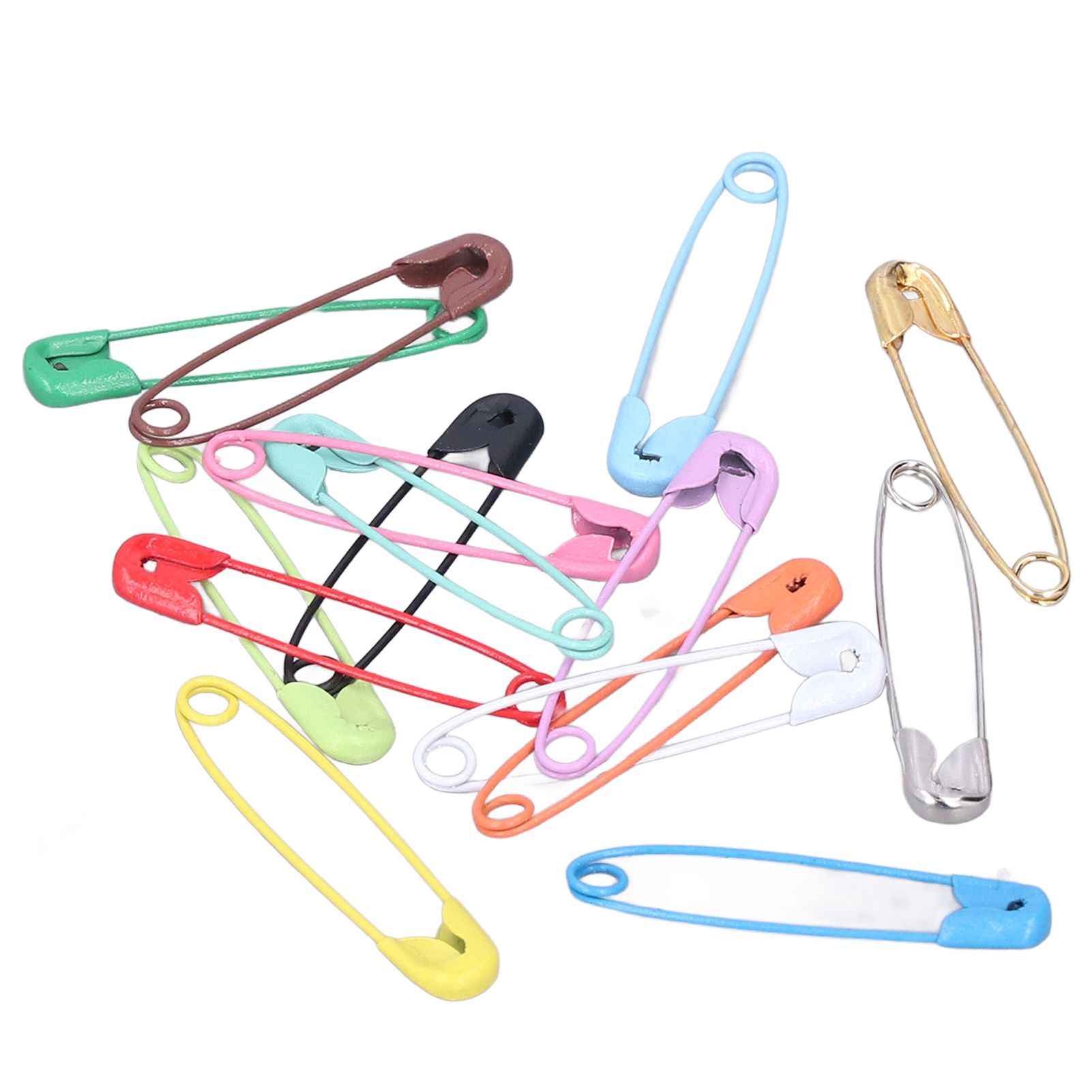 Safety Pins DIY Making Reliable Locking Design Glossy Bright Small Compact view 8
