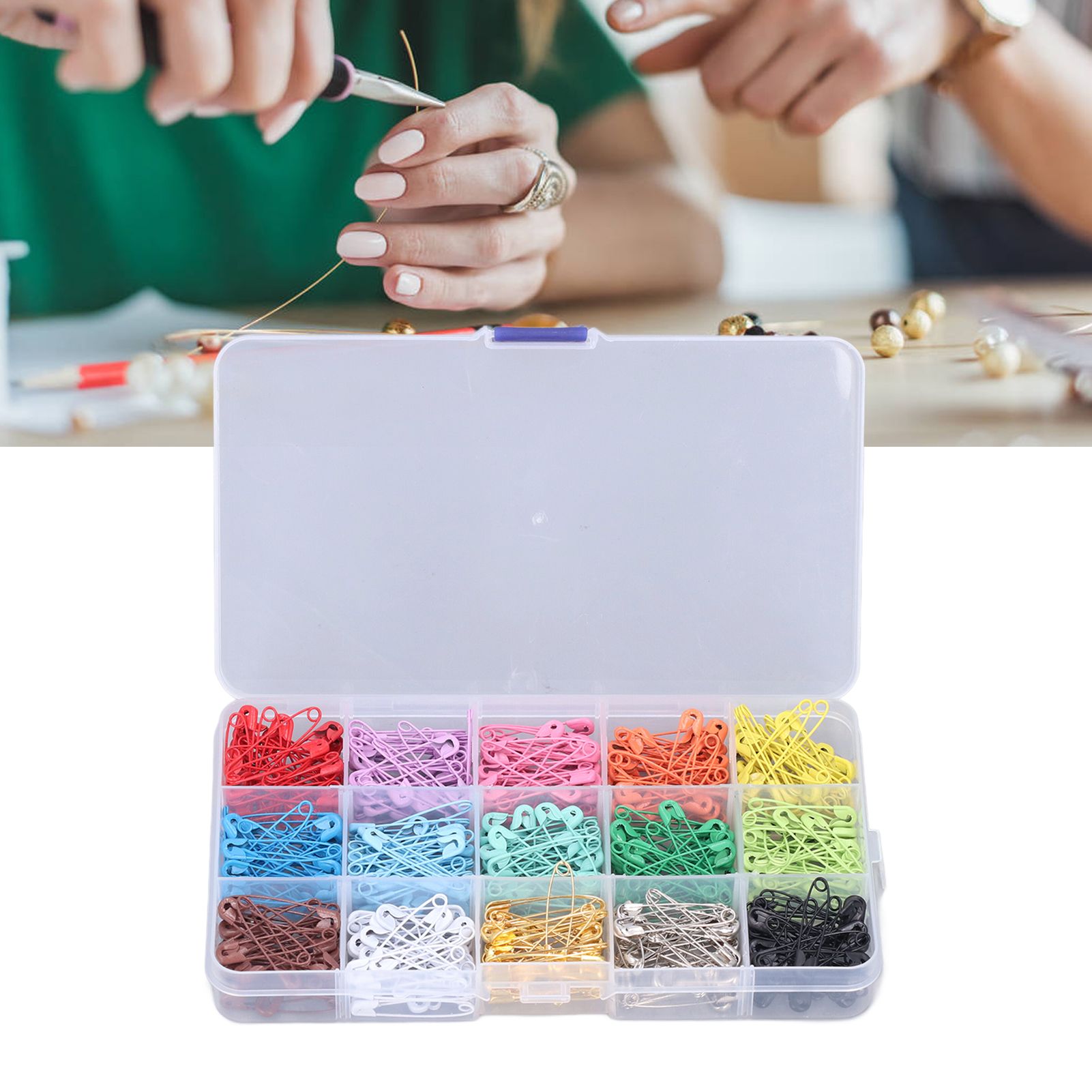 Safety Pins DIY Making Reliable Locking Design Glossy Bright Small Compact view 11