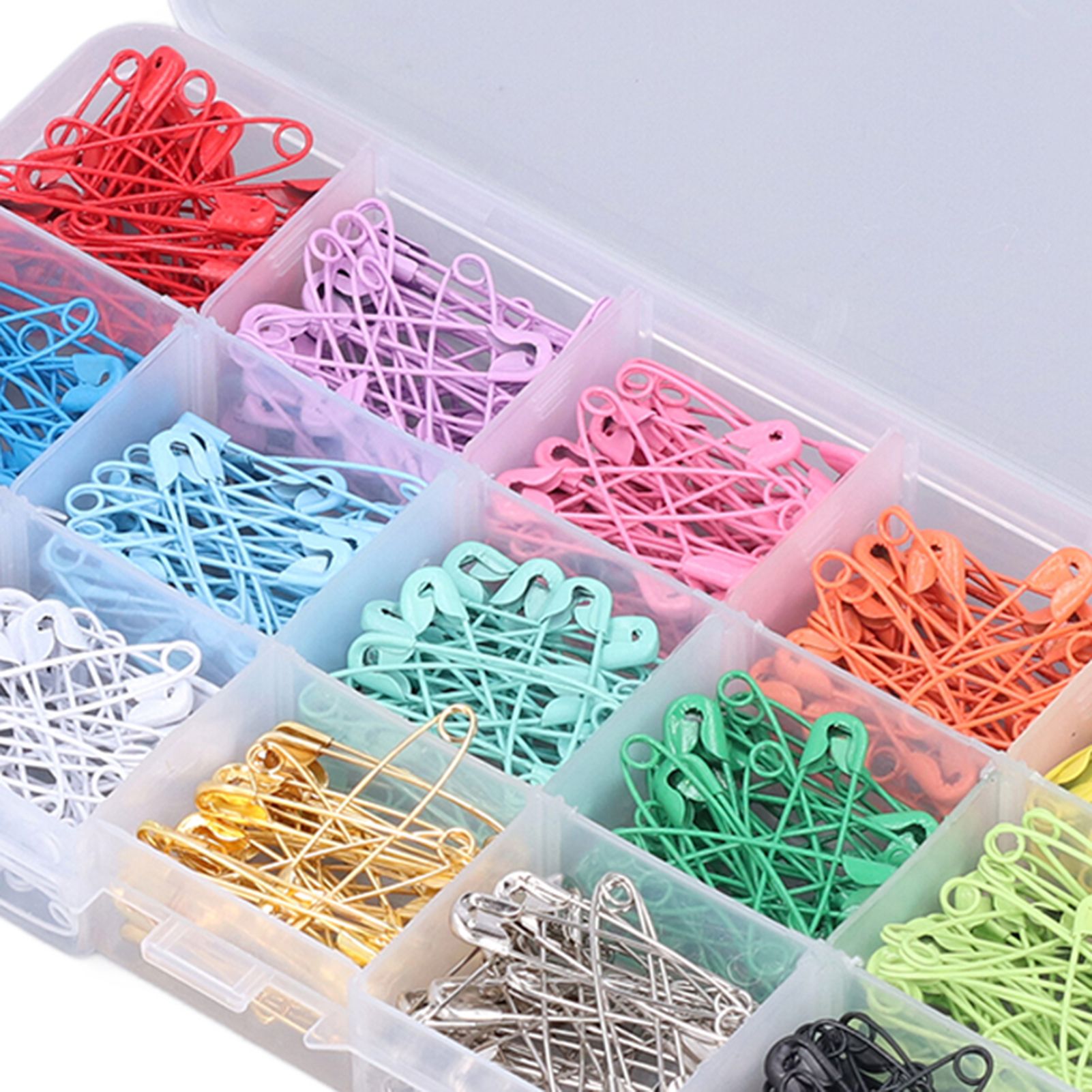 Safety Pins DIY Making Reliable Locking Design Glossy Bright Small Compact view 13