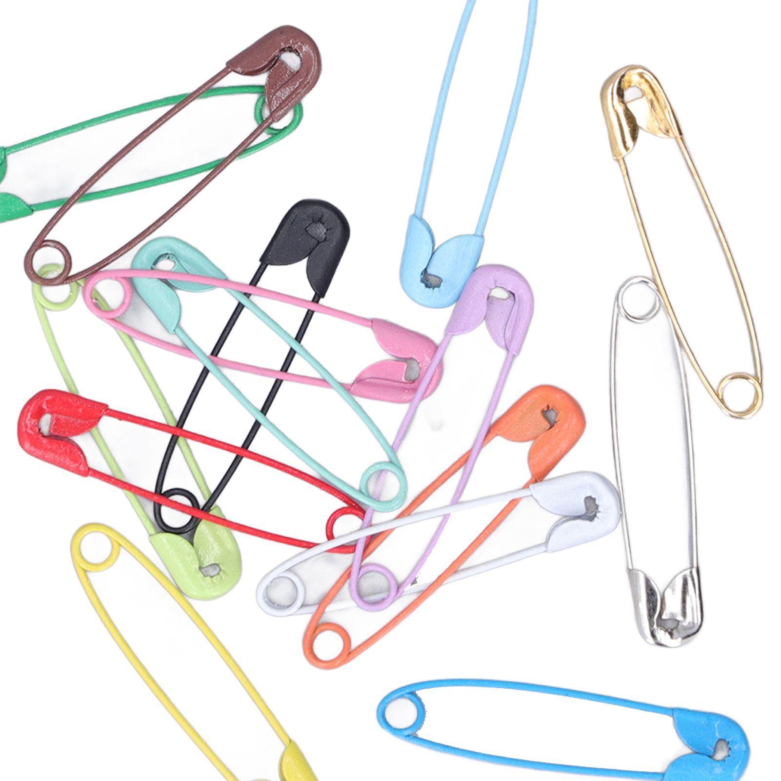 Safety Pins DIY Making Reliable Locking Design Glossy Bright Small Compact view 15