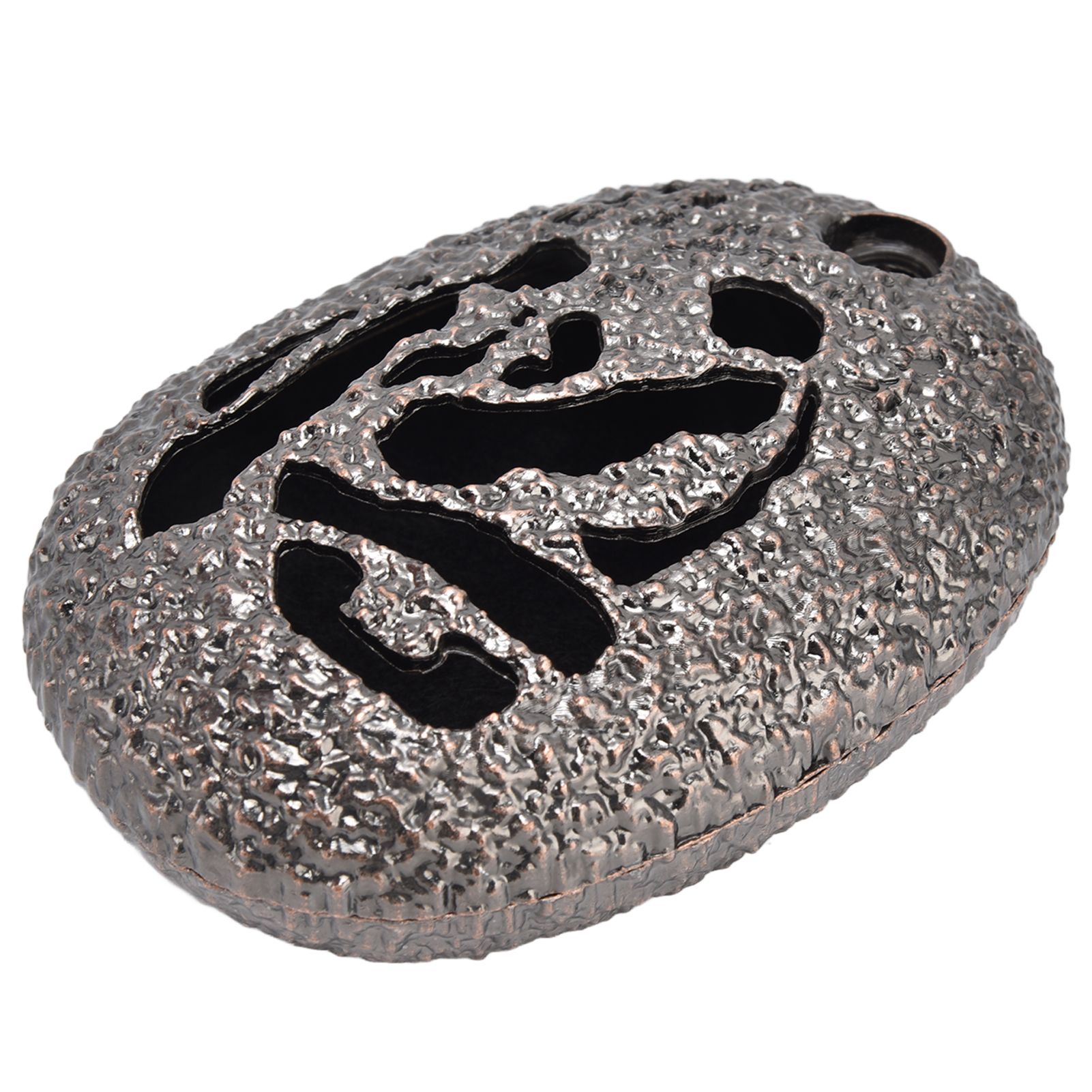 Alloy Backflow Incense Burner Oval Exquisite Vintage Incense Burner for Home view 3