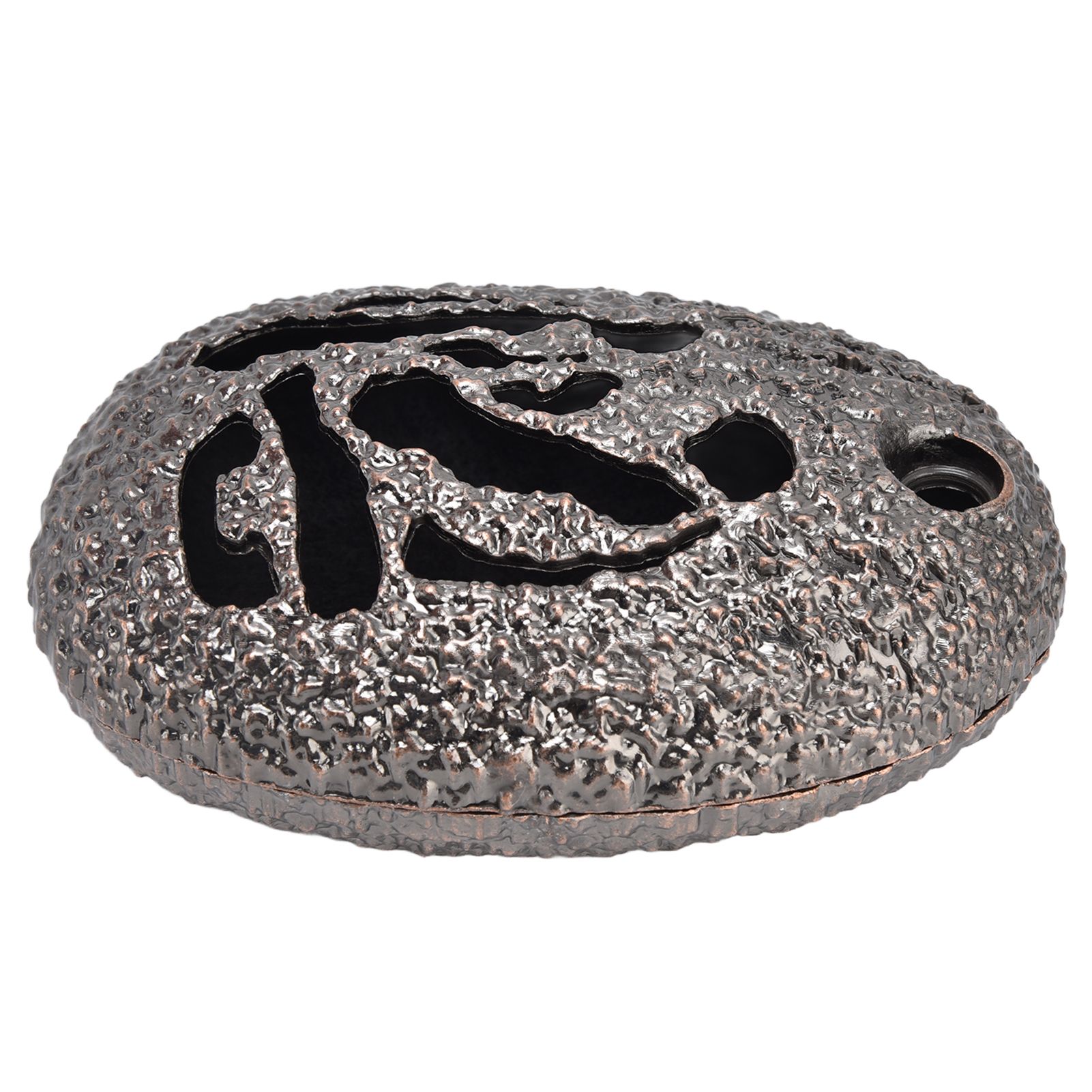 Alloy Backflow Incense Burner Oval Exquisite Vintage Incense Burner for Home view 4