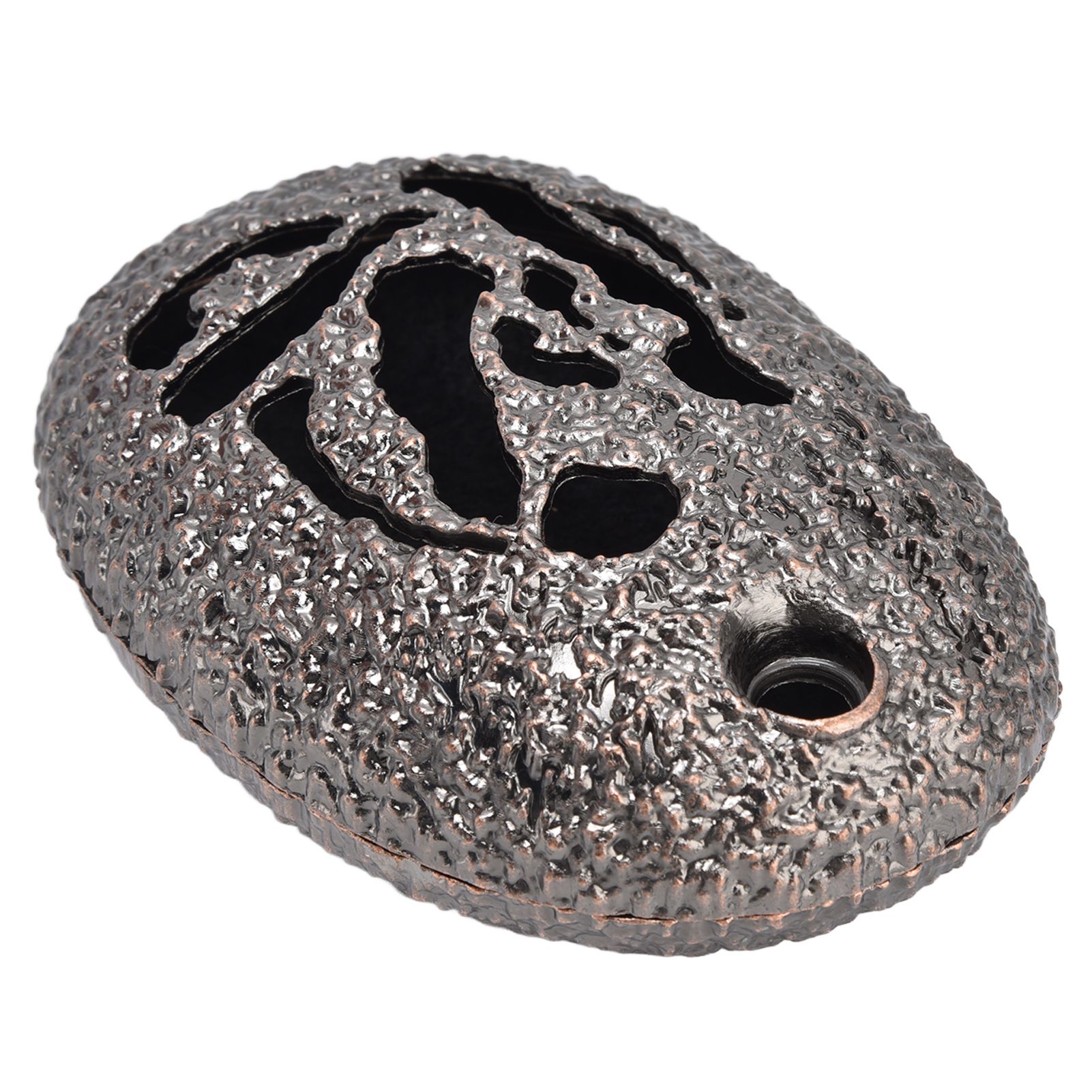 Alloy Backflow Incense Burner Oval Exquisite Vintage Incense Burner for Home view 5