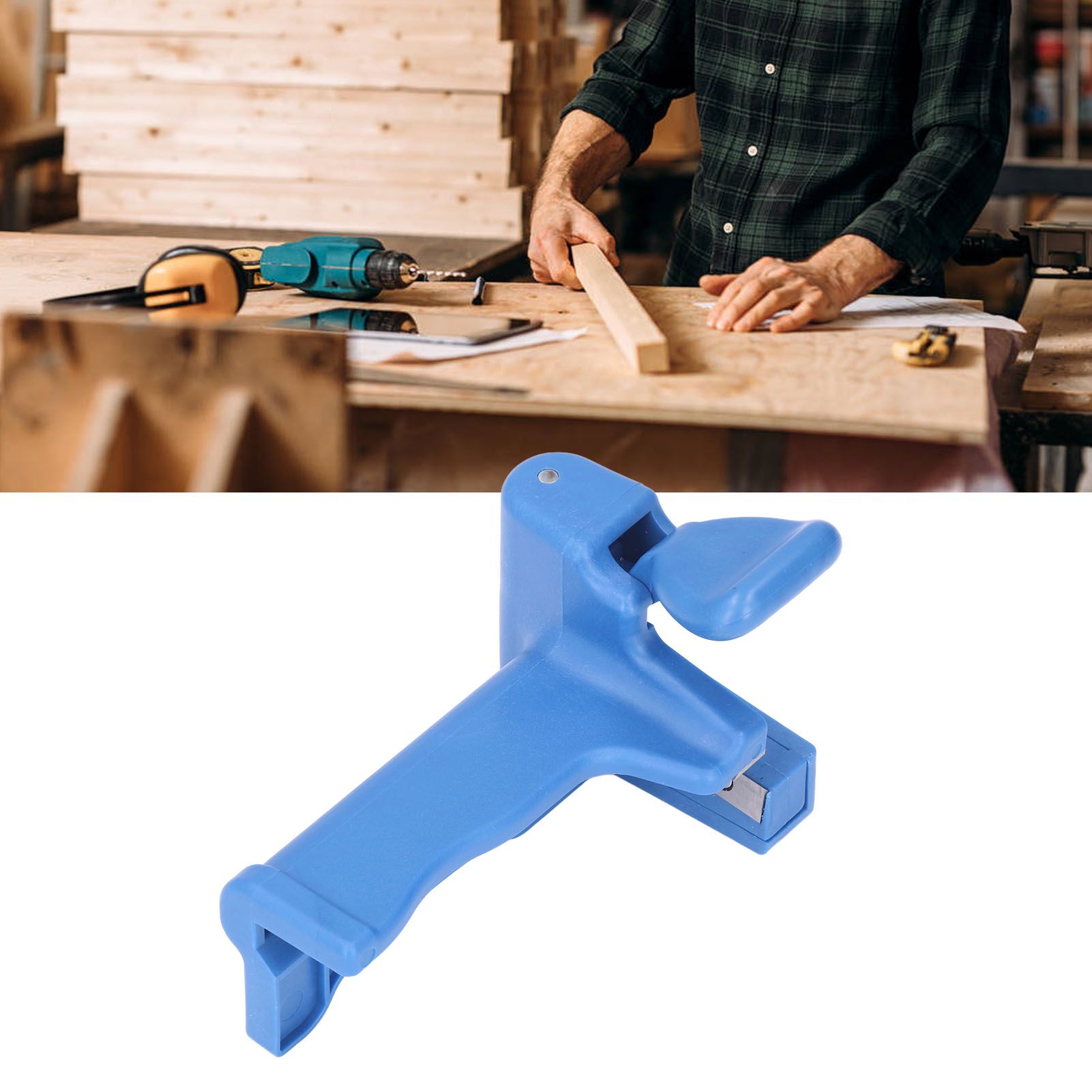 Edge Trimmer Side Tail Trimming Cutter Hand Held Type with Blades for view 11