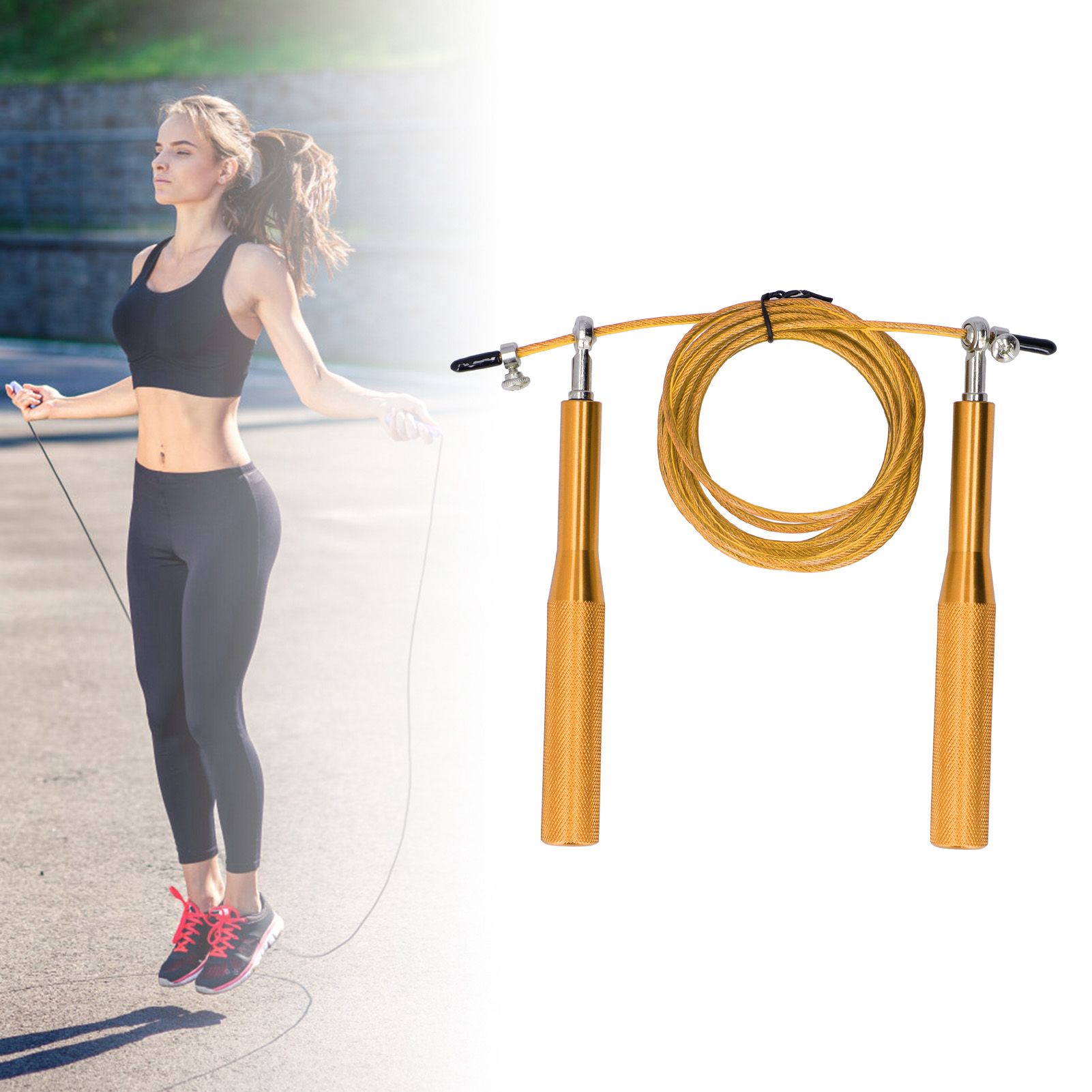 Skipping Rope Strong Durable Adjustable Flexible Reliable Professional view 12