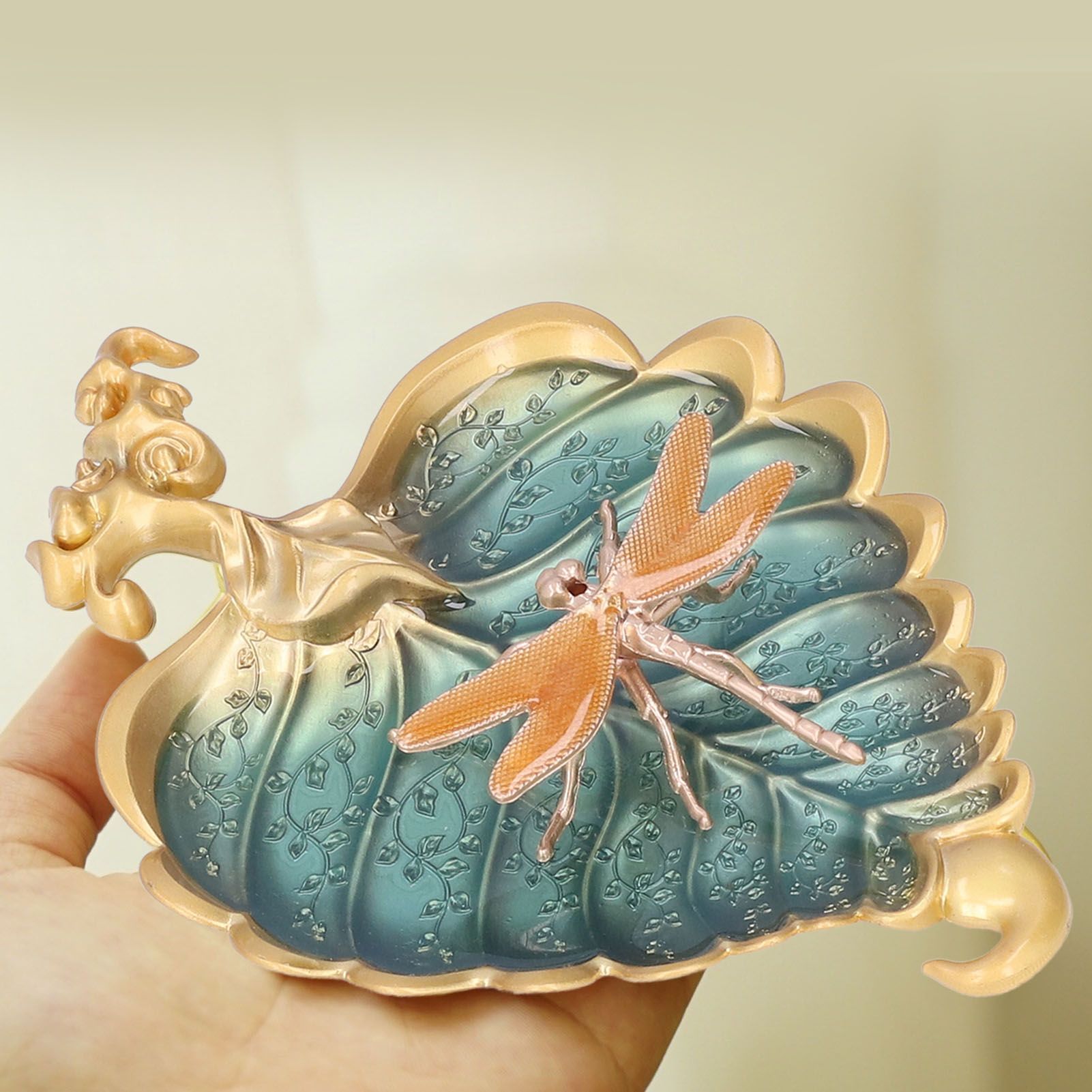 Incense Stick Holder Bodhi Leaf Incense Decorated Plate for Living Room Home view 15