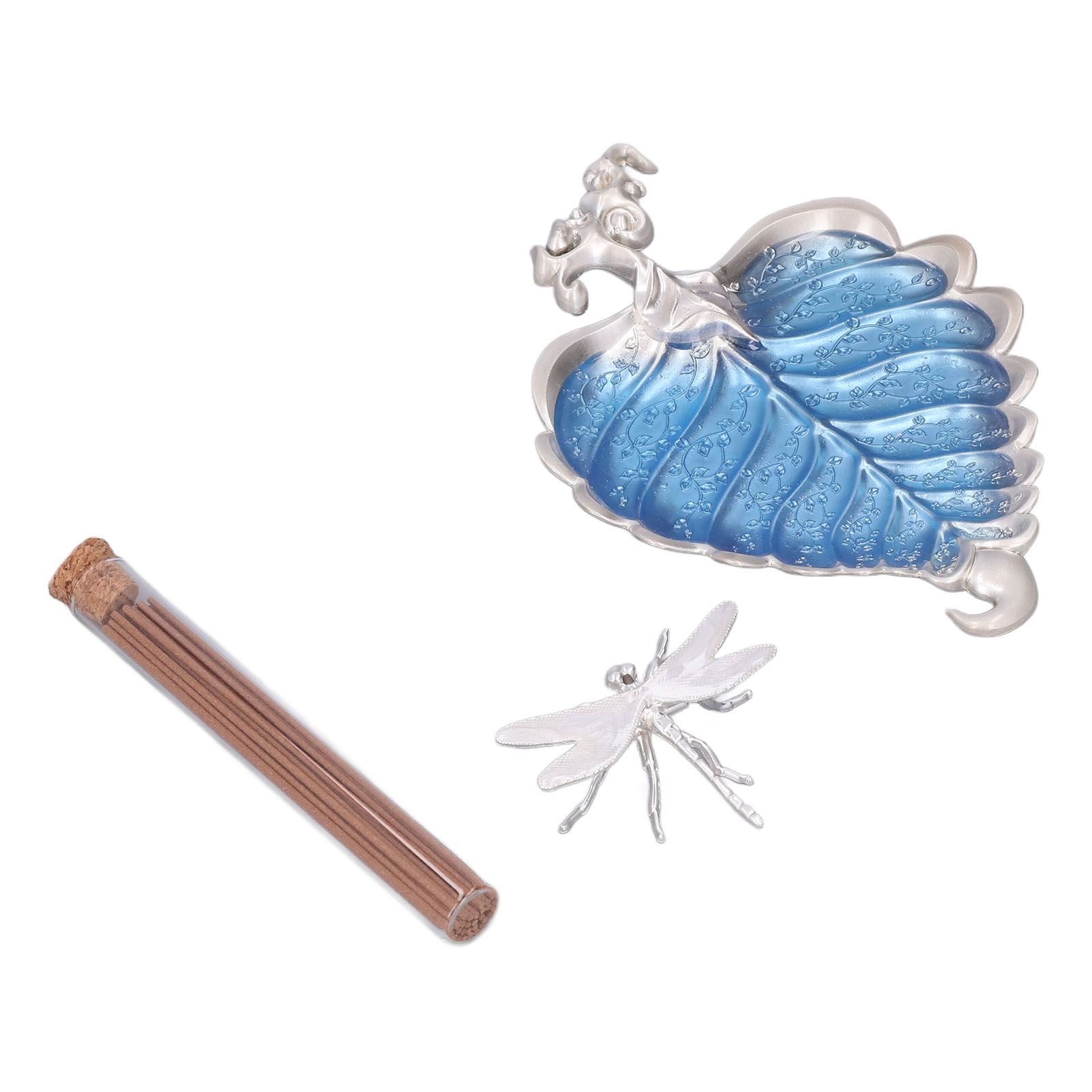 Incense Stick Holder Bodhi Leaf Incense Decorated Plate for Living Room Home view 3