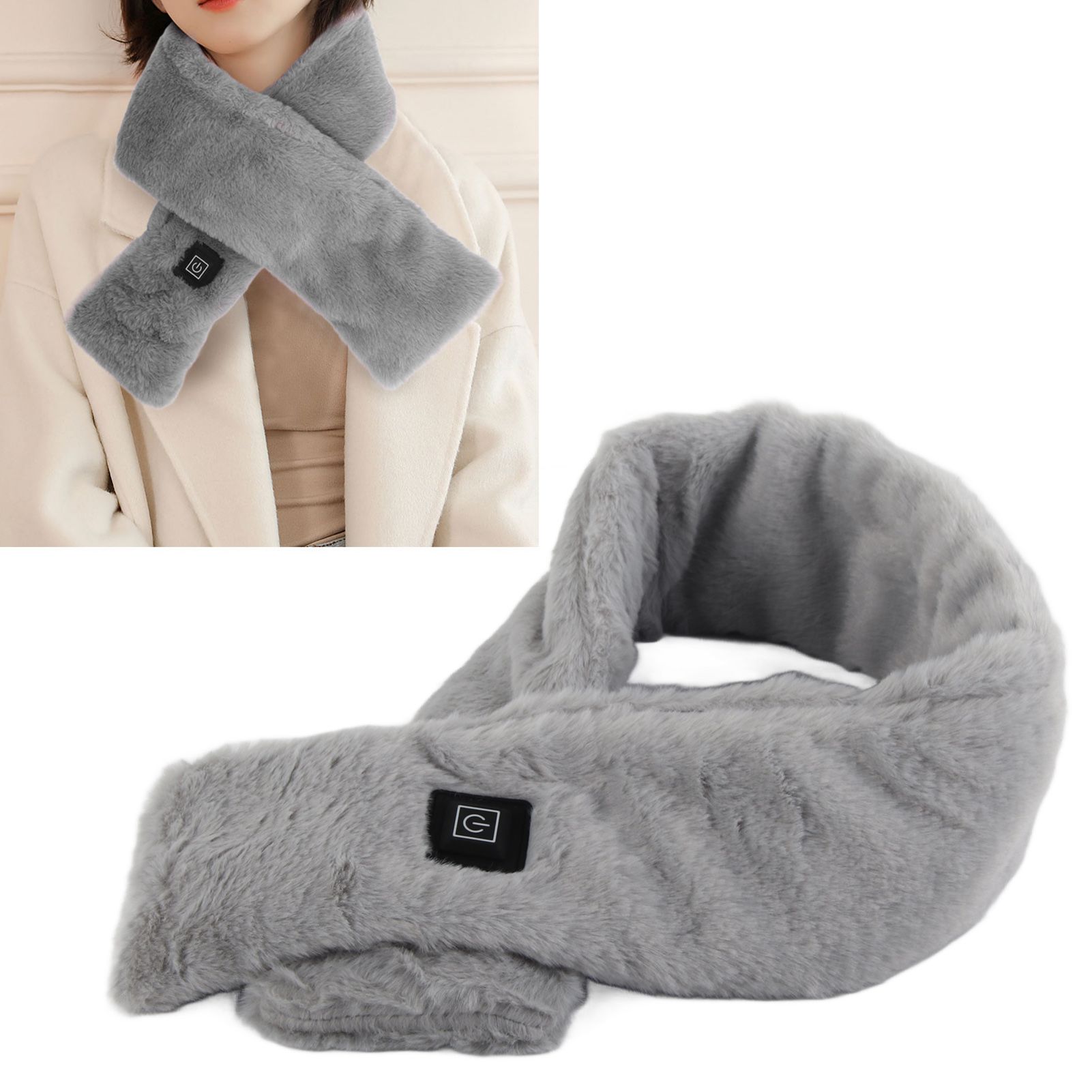 Electric Heated Scarf USB Powered Winter Warm Scarf 3 Gear Adjustable view 11