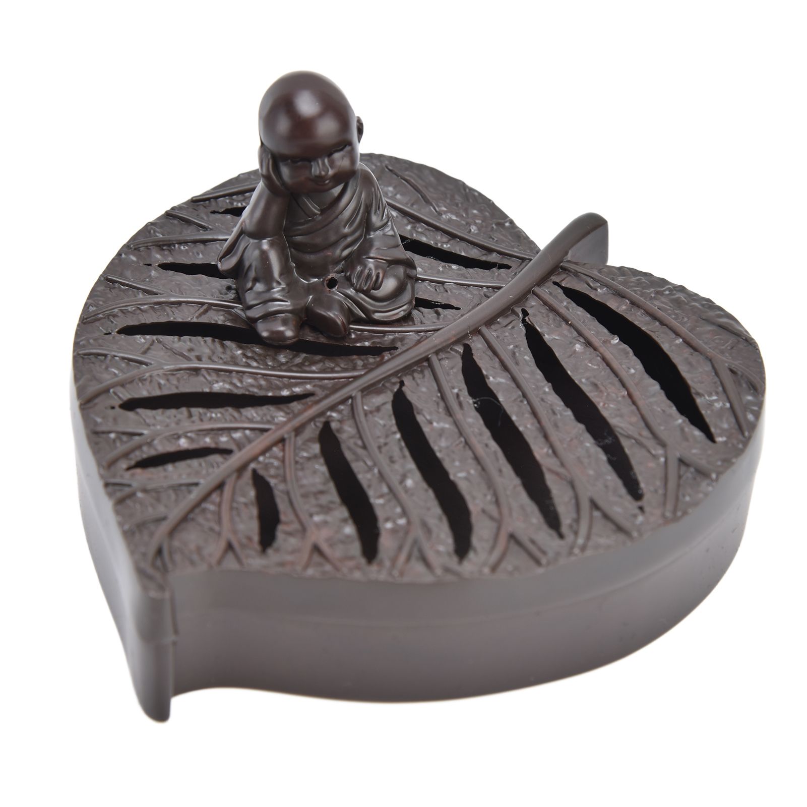 Incense Holder Burners Leaf Shape Mini Exquisite Durable Easy Clean Relieve view 5
