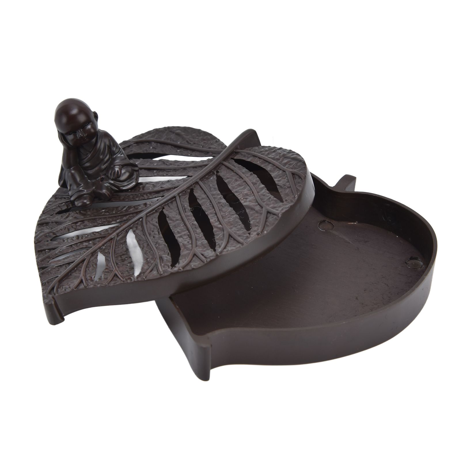 Incense Holder Burners Leaf Shape Mini Exquisite Durable Easy Clean Relieve view 6