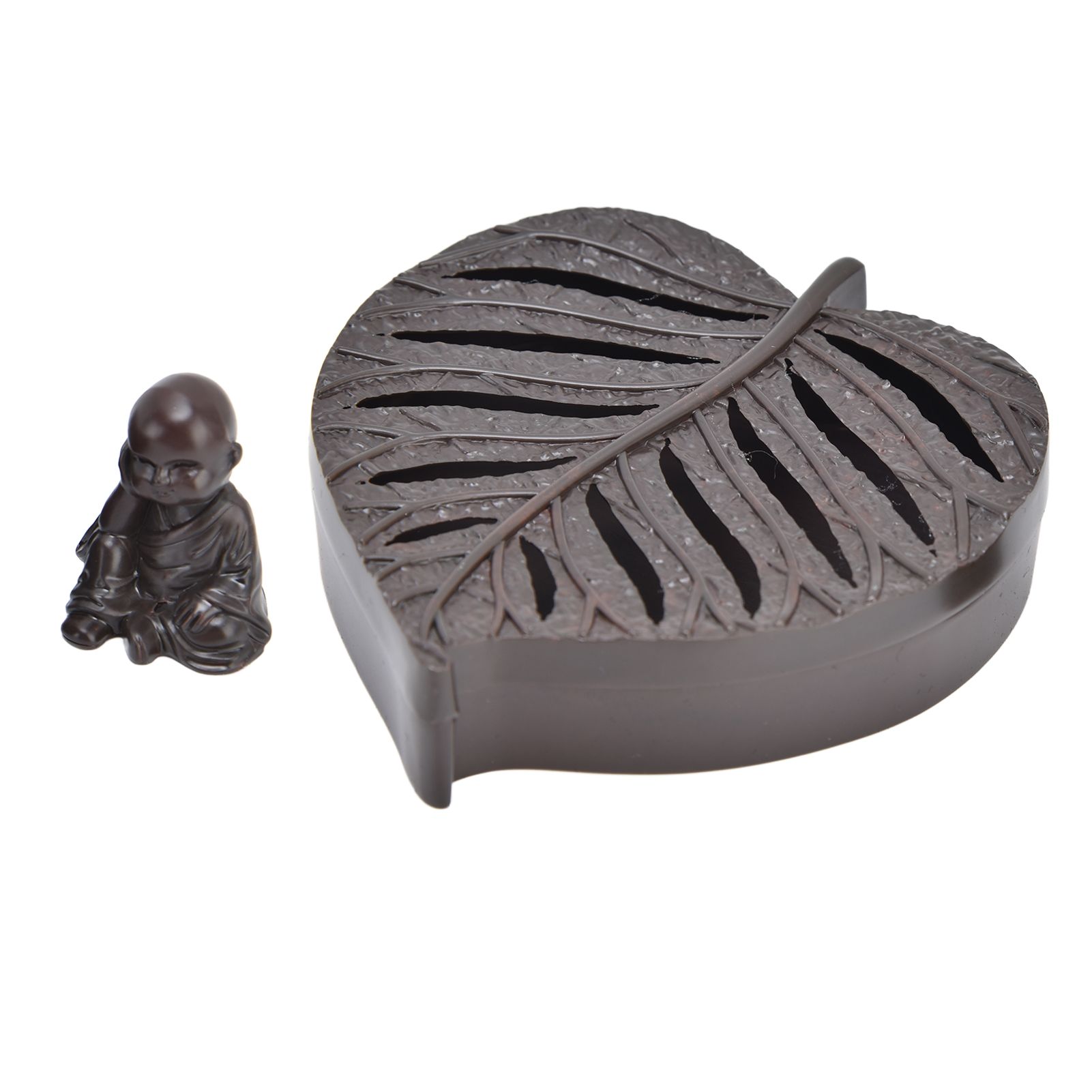 Incense Holder Burners Leaf Shape Mini Exquisite Durable Easy Clean Relieve view 7