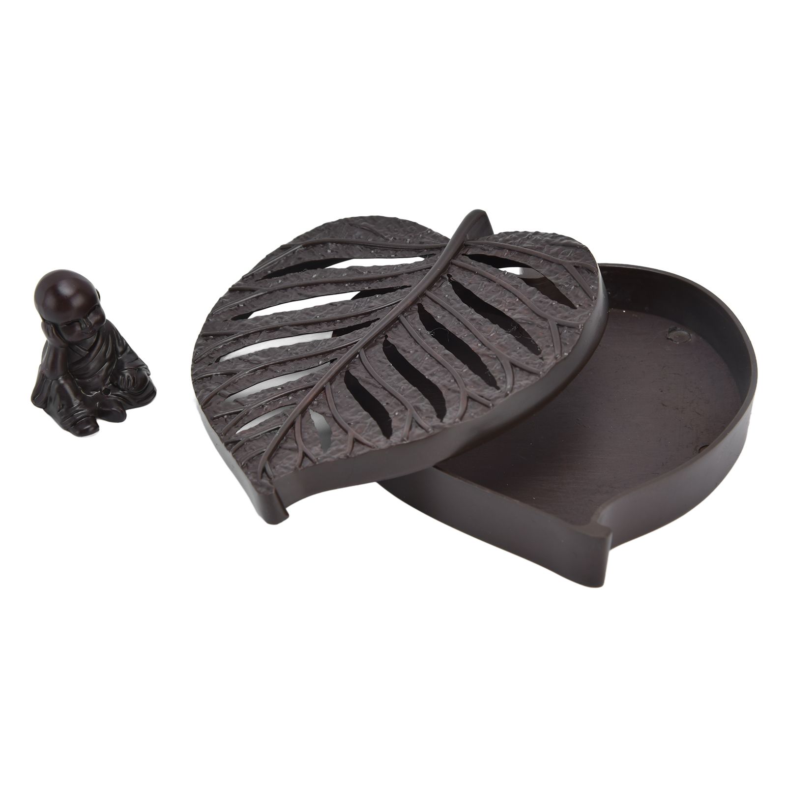Incense Holder Burners Leaf Shape Mini Exquisite Durable Easy Clean Relieve view 8