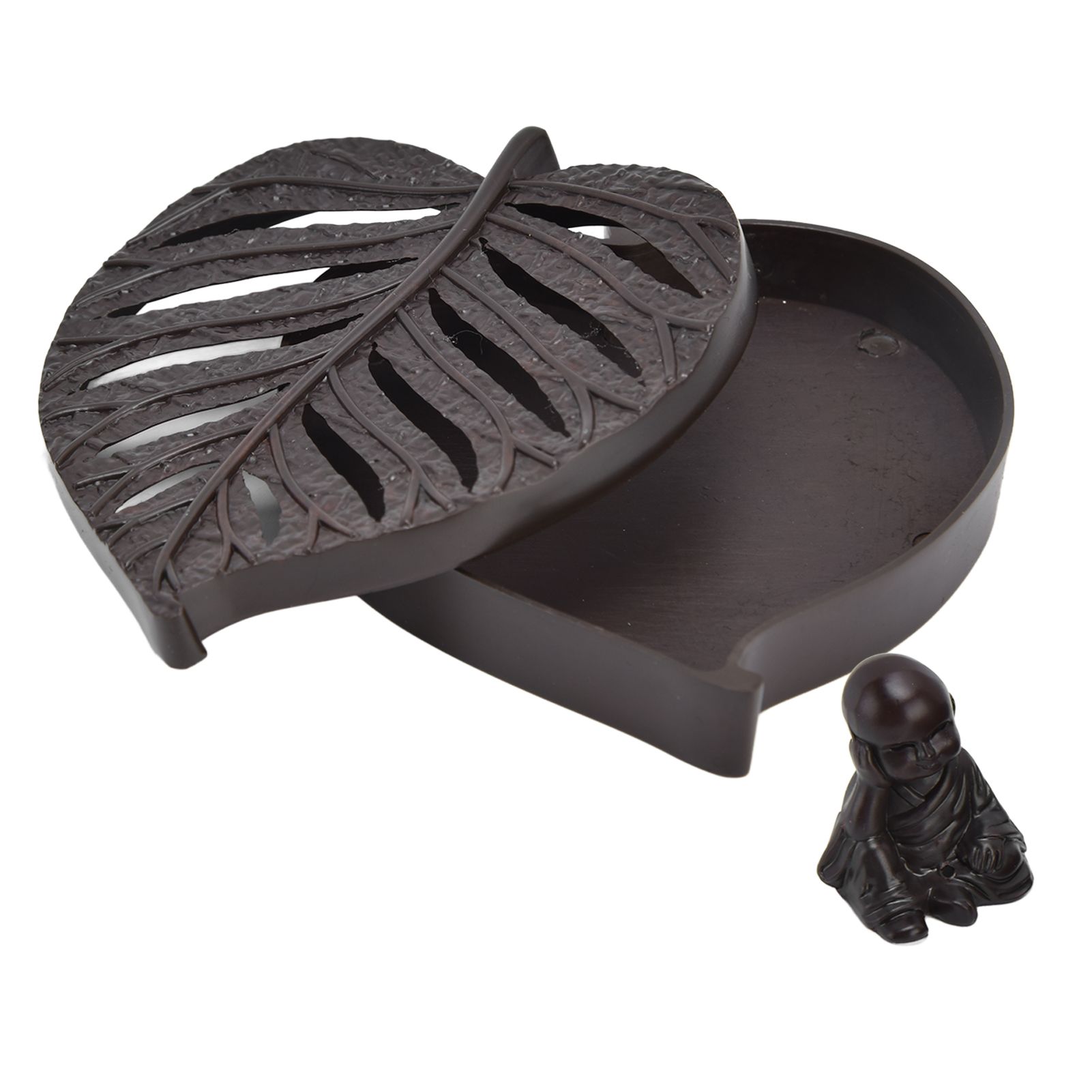Incense Holder Burners Leaf Shape Mini Exquisite Durable Easy Clean Relieve view 9