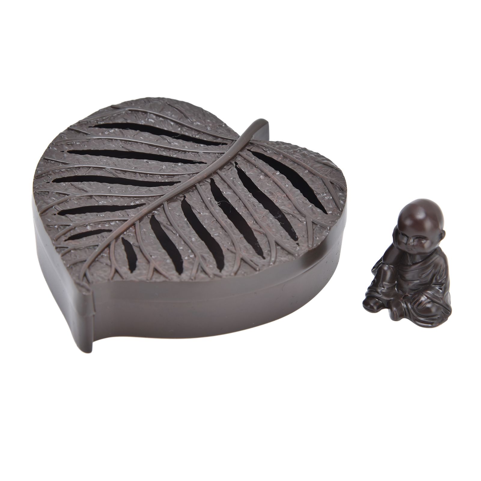 Incense Holder Burners Leaf Shape Mini Exquisite Durable Easy Clean Relieve view 10