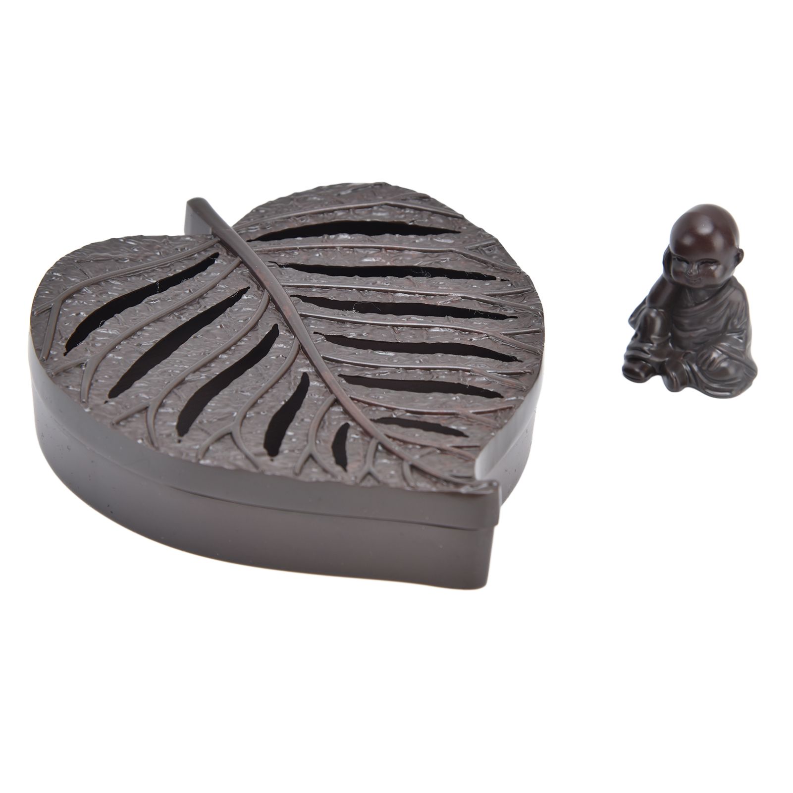 Incense Holder Burners Leaf Shape Mini Exquisite Durable Easy Clean Relieve view 15