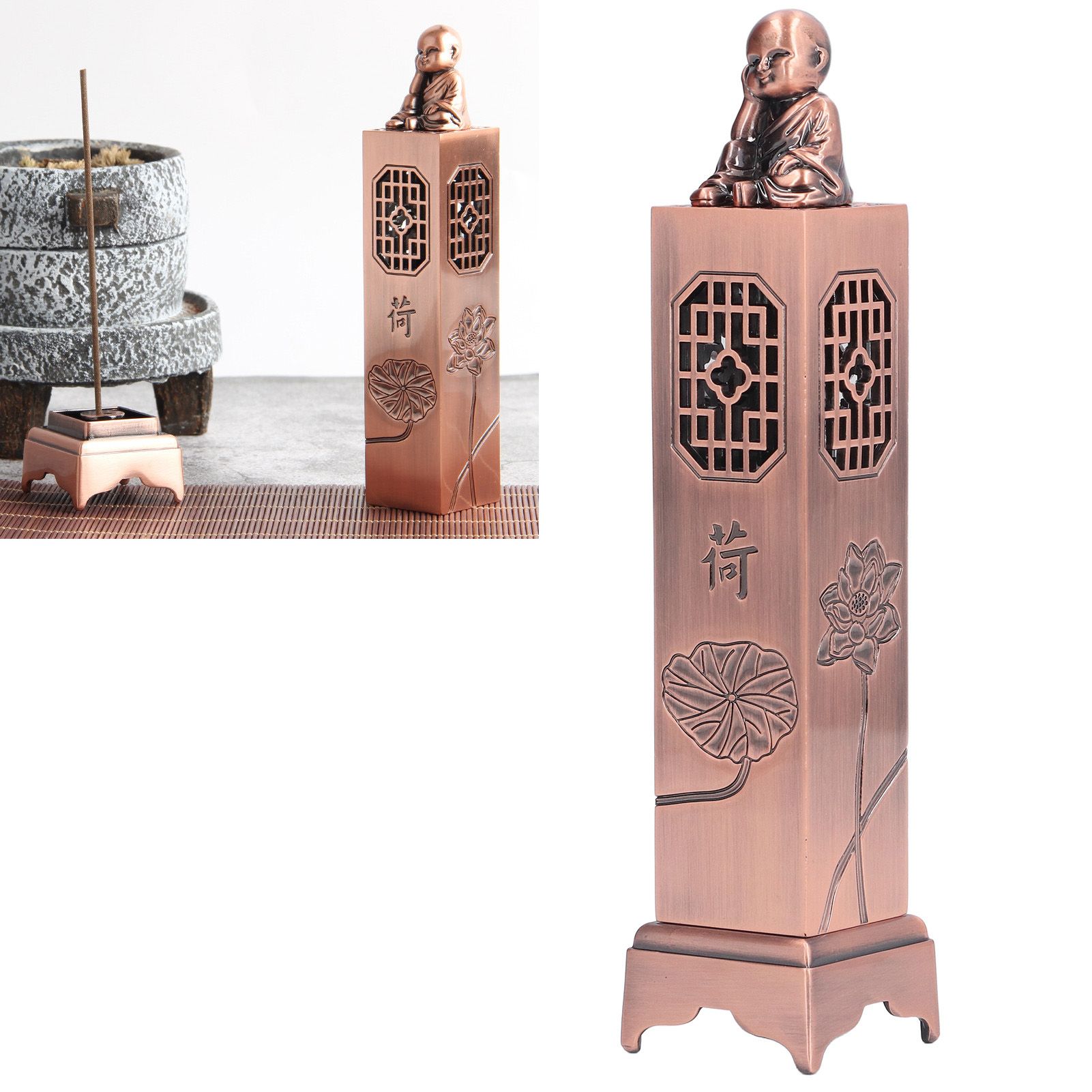 Incense Holder Elegant Appearance Hollow Design Exquisite Workmanship Smoother view 12