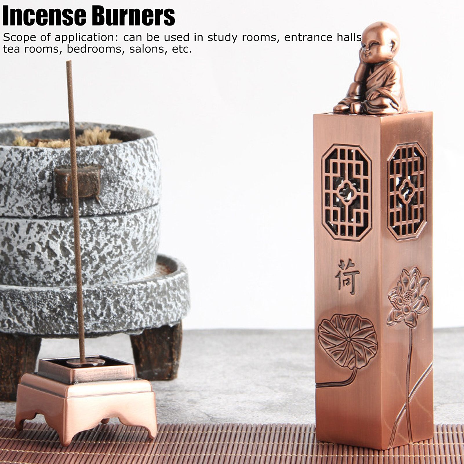 Incense Holder Elegant Appearance Hollow Design Exquisite Workmanship Smoother view 13