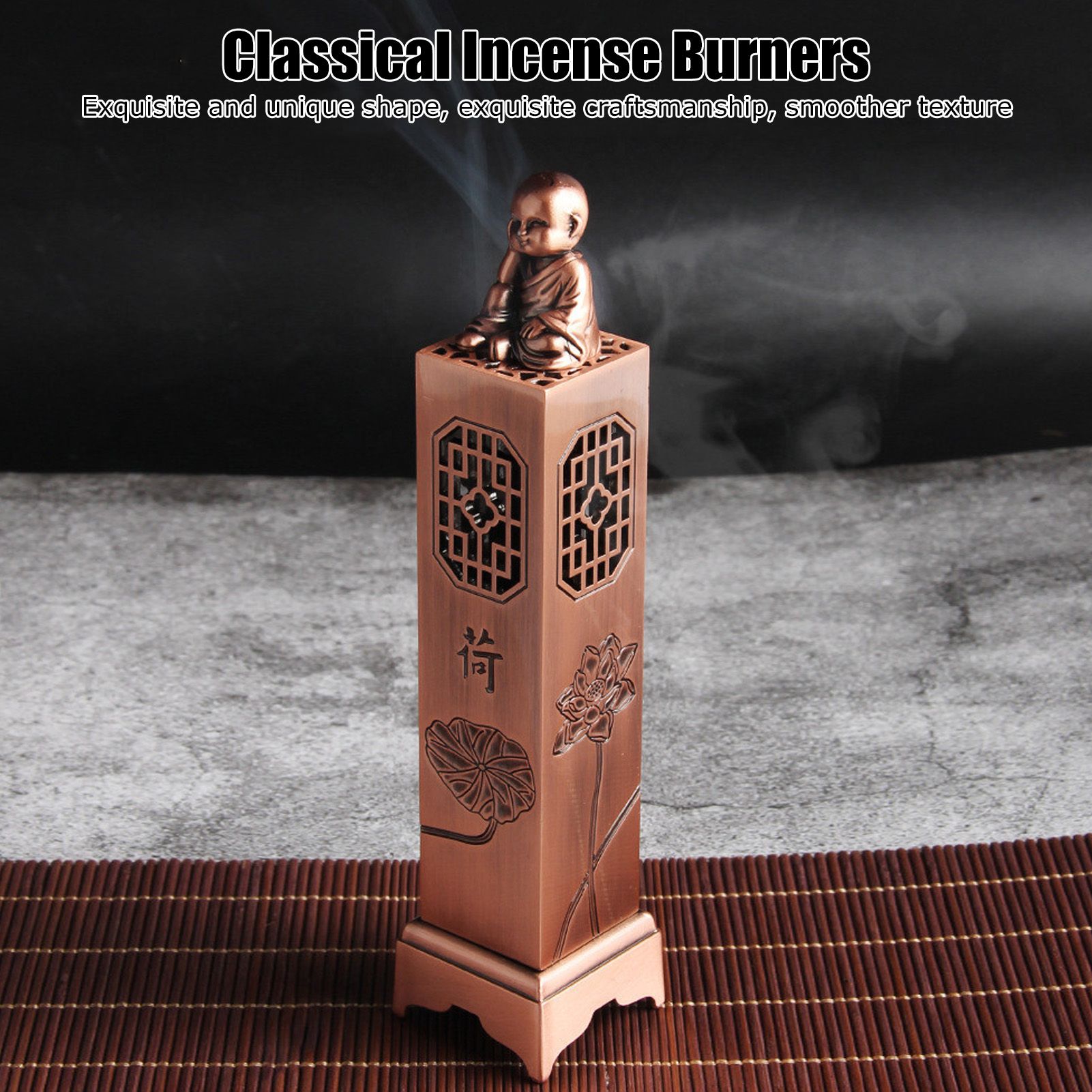 Incense Holder Elegant Appearance Hollow Design Exquisite Workmanship Smoother view 14
