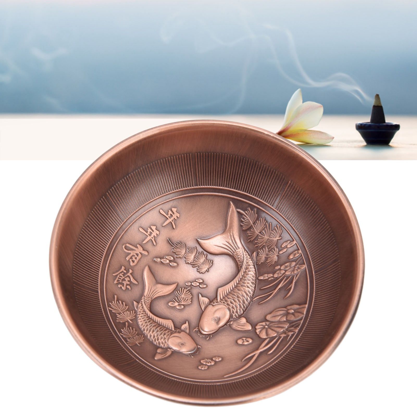 Retro Home Incense Burner Copper Alloy Smoked Incense Burner Holder for Study view 11