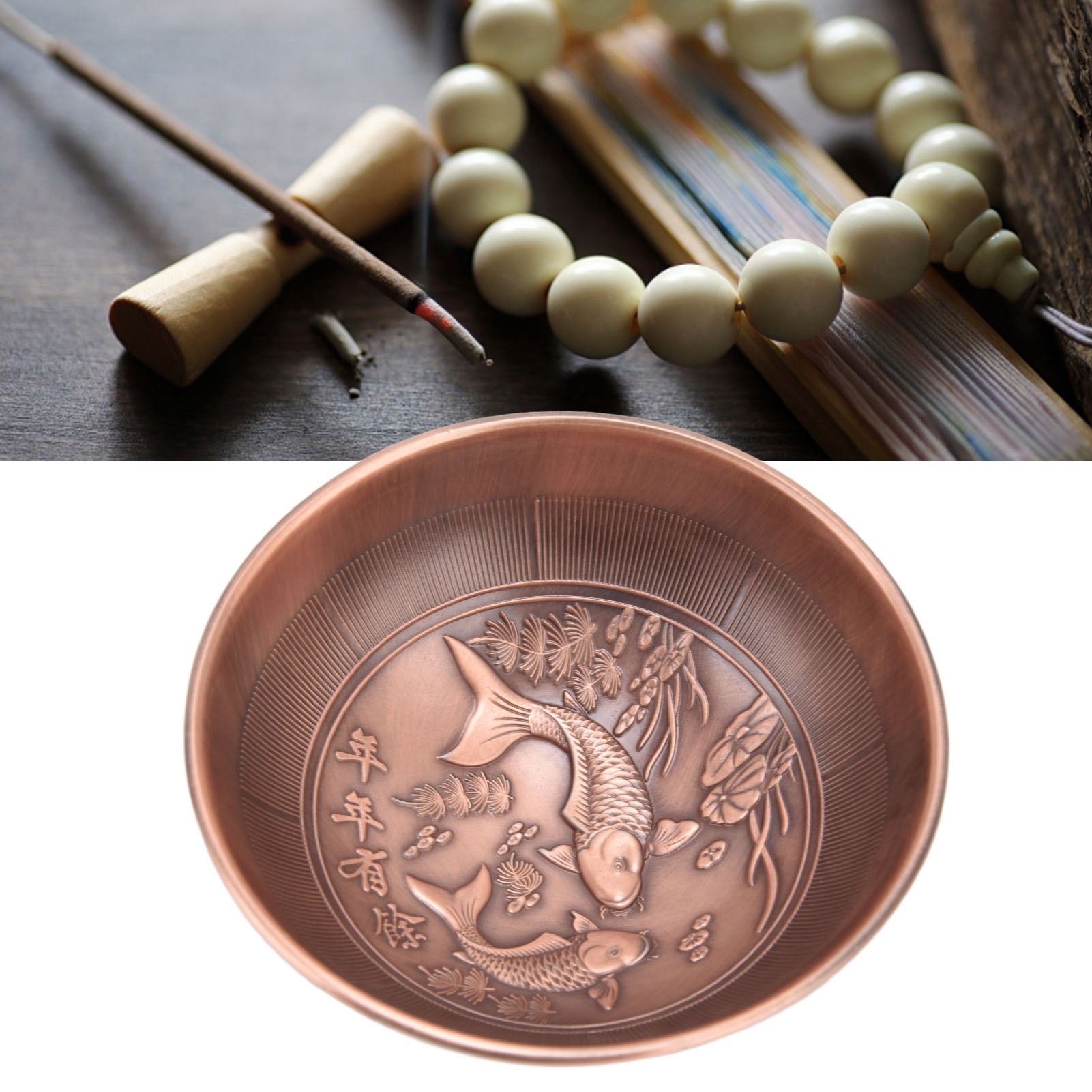 Retro Home Incense Burner Copper Alloy Smoked Incense Burner Holder for Study view 14