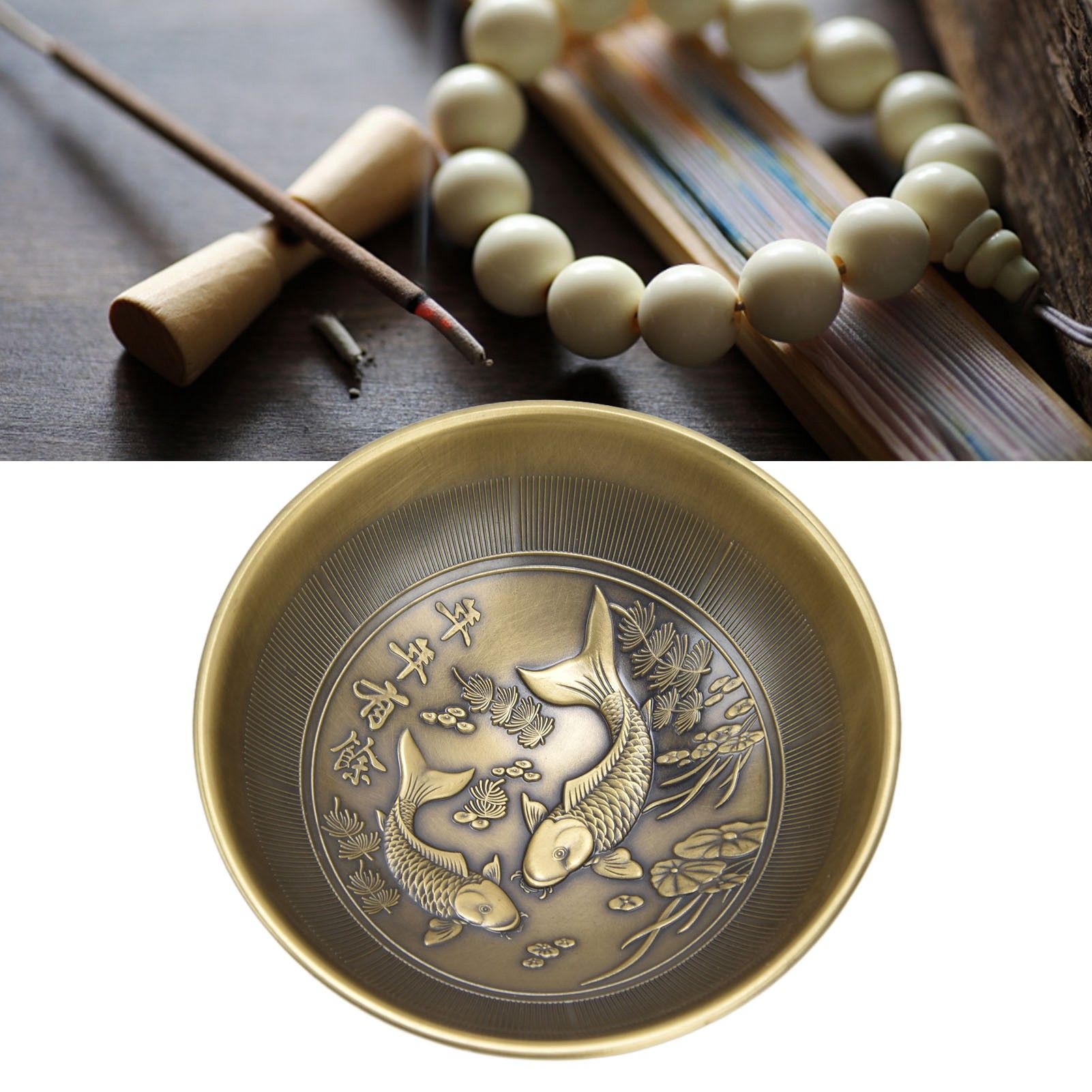 Retro Home Incense Burner Copper Alloy Smoked Incense Burner Holder for Study view 14