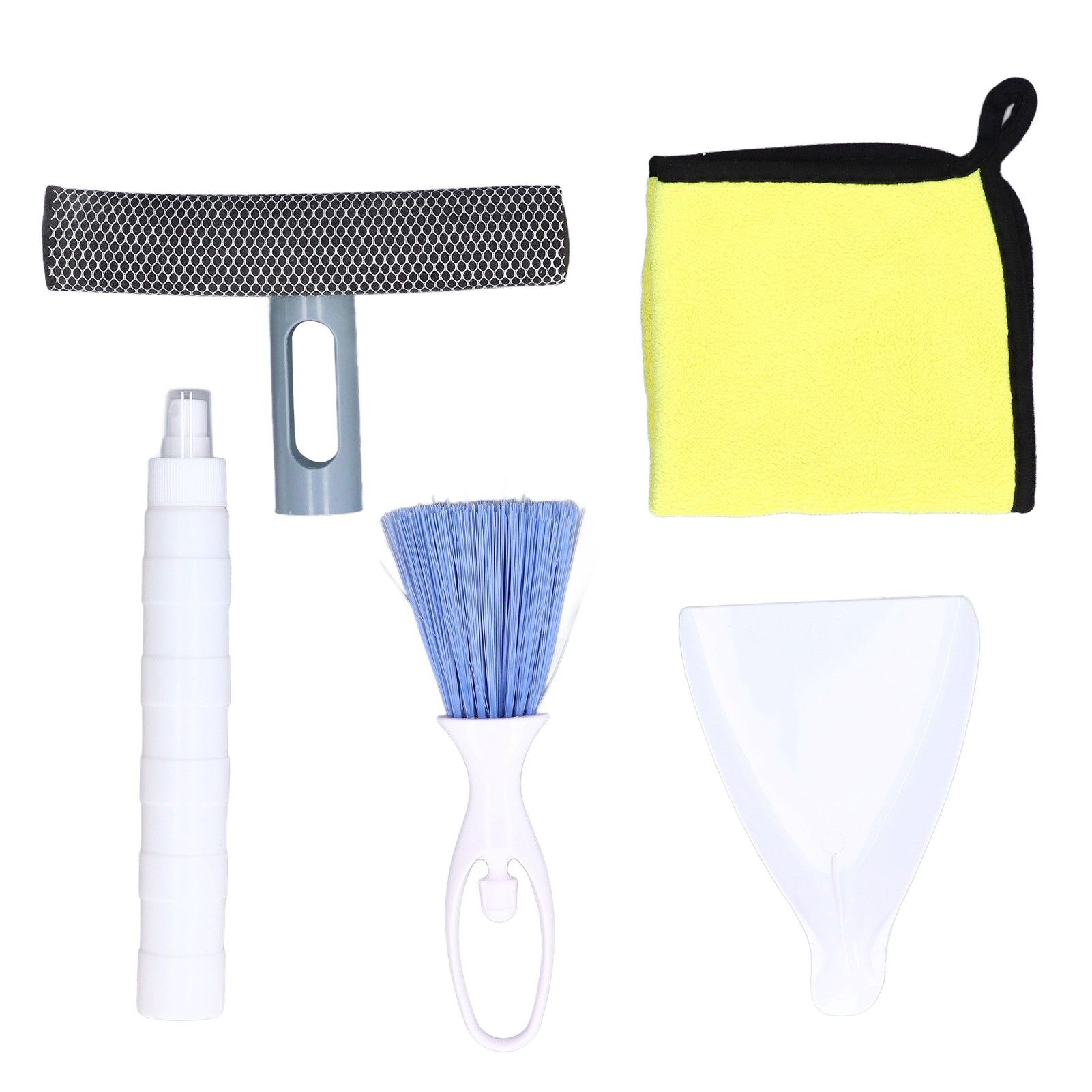 Car Cleaning Kit Multipurpose Portable Automobile Interior Wash Cloth Brush view 8