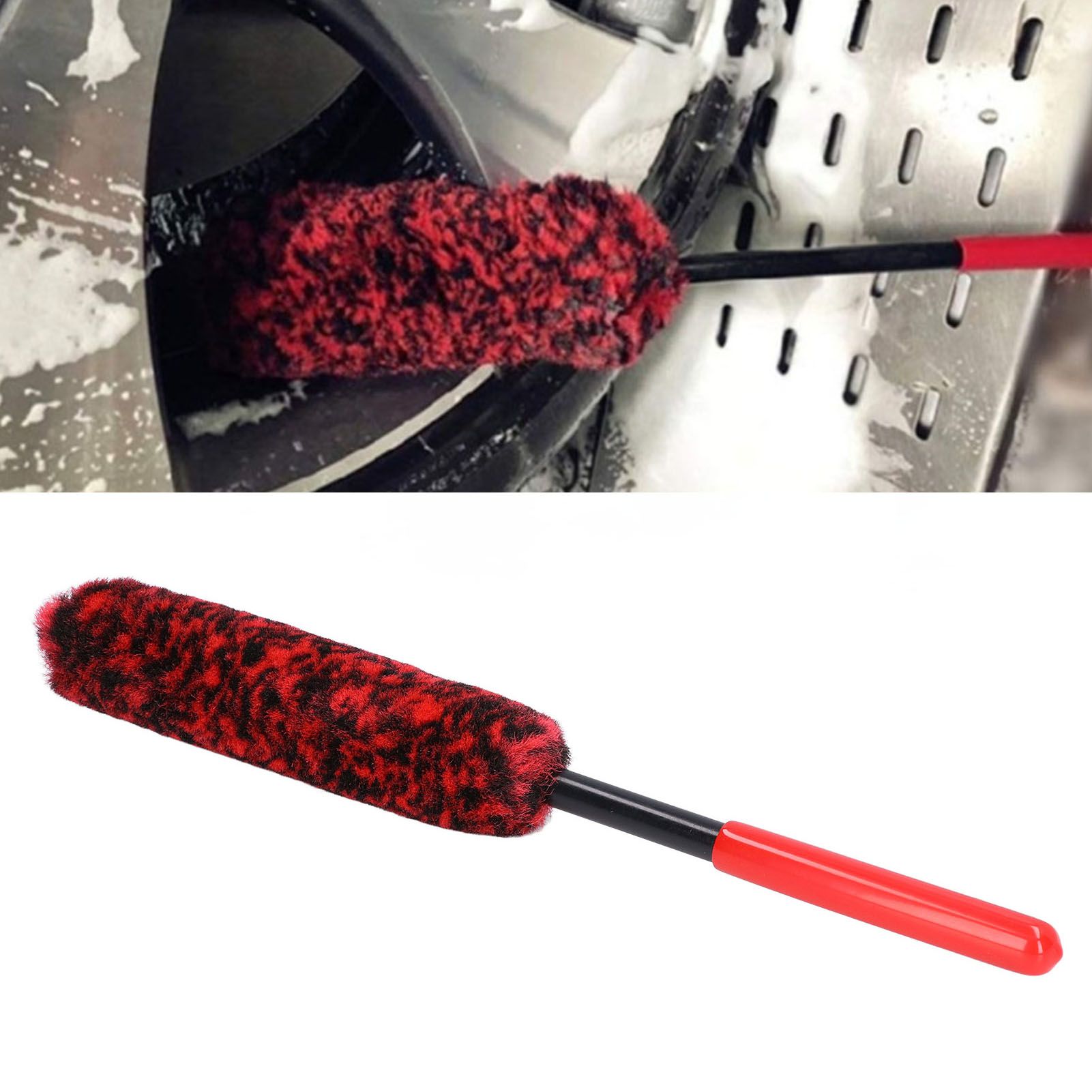 Universal Car Wheel Hub Cleaning Brush Flexible Long Handle Car Tire Detailing view 11