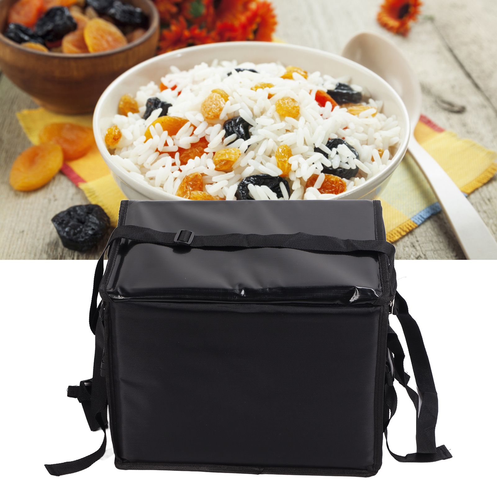 Food Delivery Bag Waterproof Multi Layer Design Large Capacity Cushioning view 12