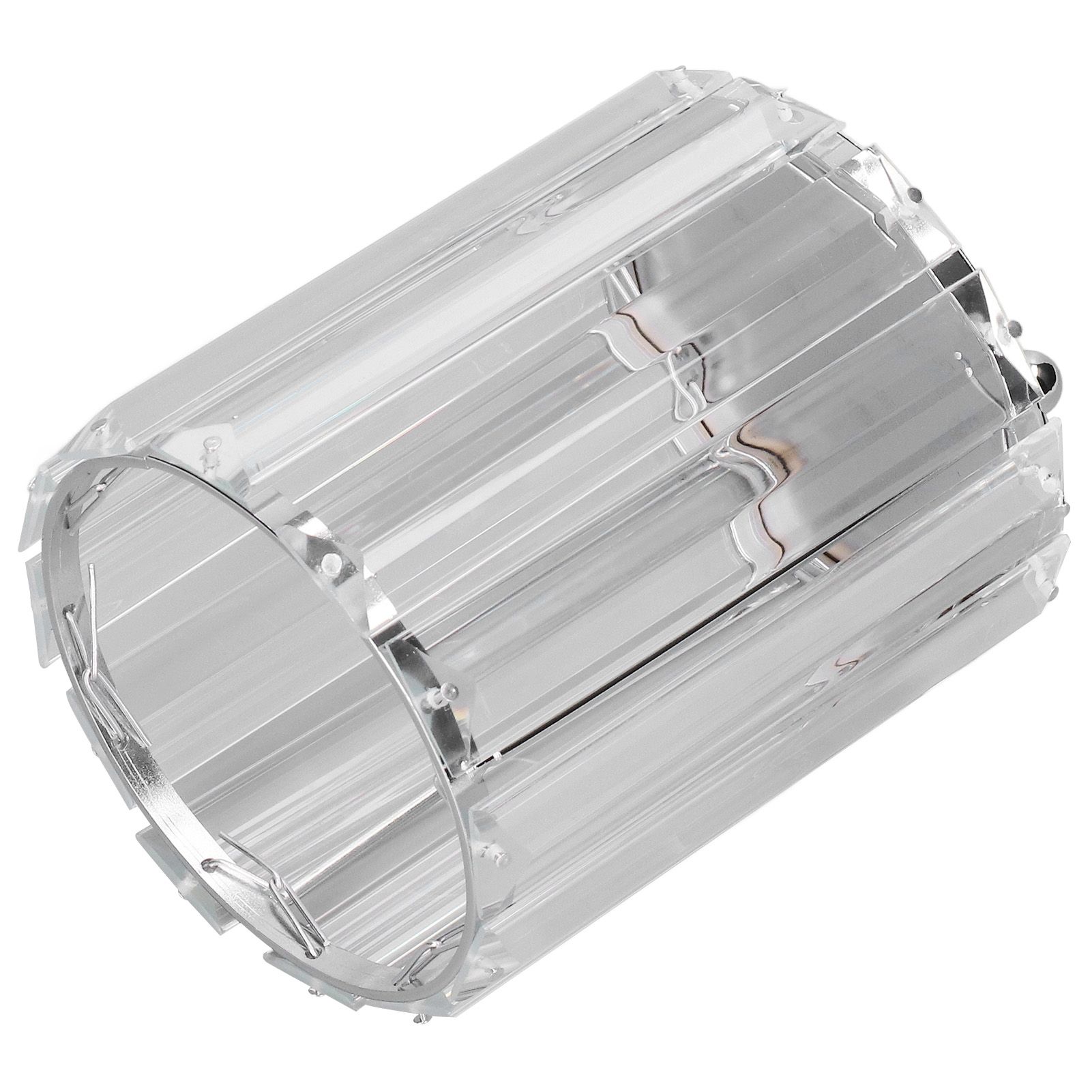 Cosmetic Brush Holder Transparent Glass Round Decorative Desktop Pen Storage view 2