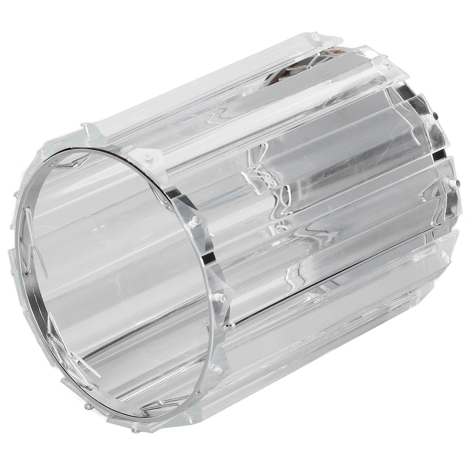 Cosmetic Brush Holder Transparent Glass Round Decorative Desktop Pen Storage view 4