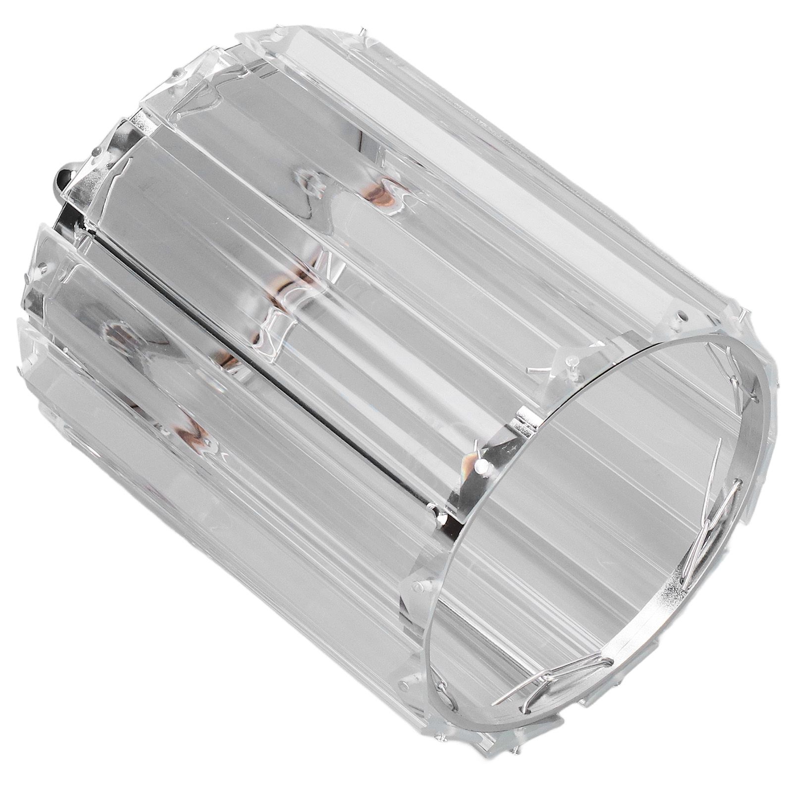Cosmetic Brush Holder Transparent Glass Round Decorative Desktop Pen Storage view 5