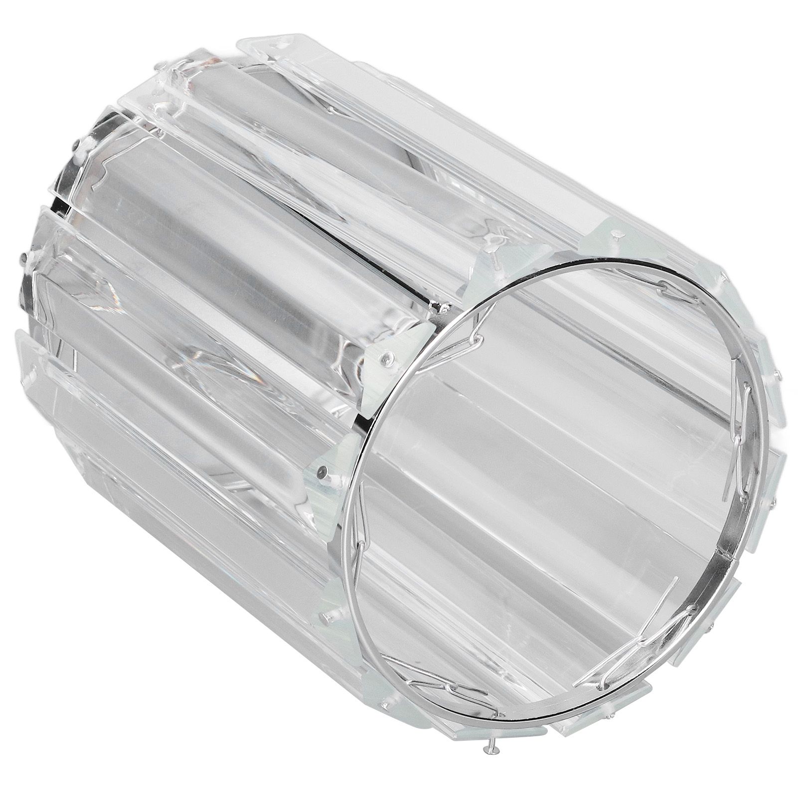 Cosmetic Brush Holder Transparent Glass Round Decorative Desktop Pen Storage view 6