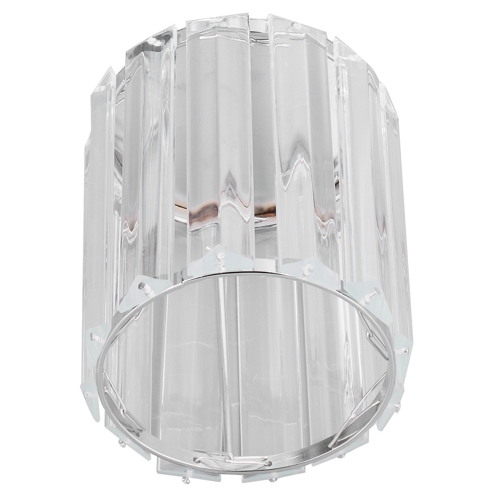 Cosmetic Brush Holder Transparent Glass Round Decorative Desktop Pen Storage view 7