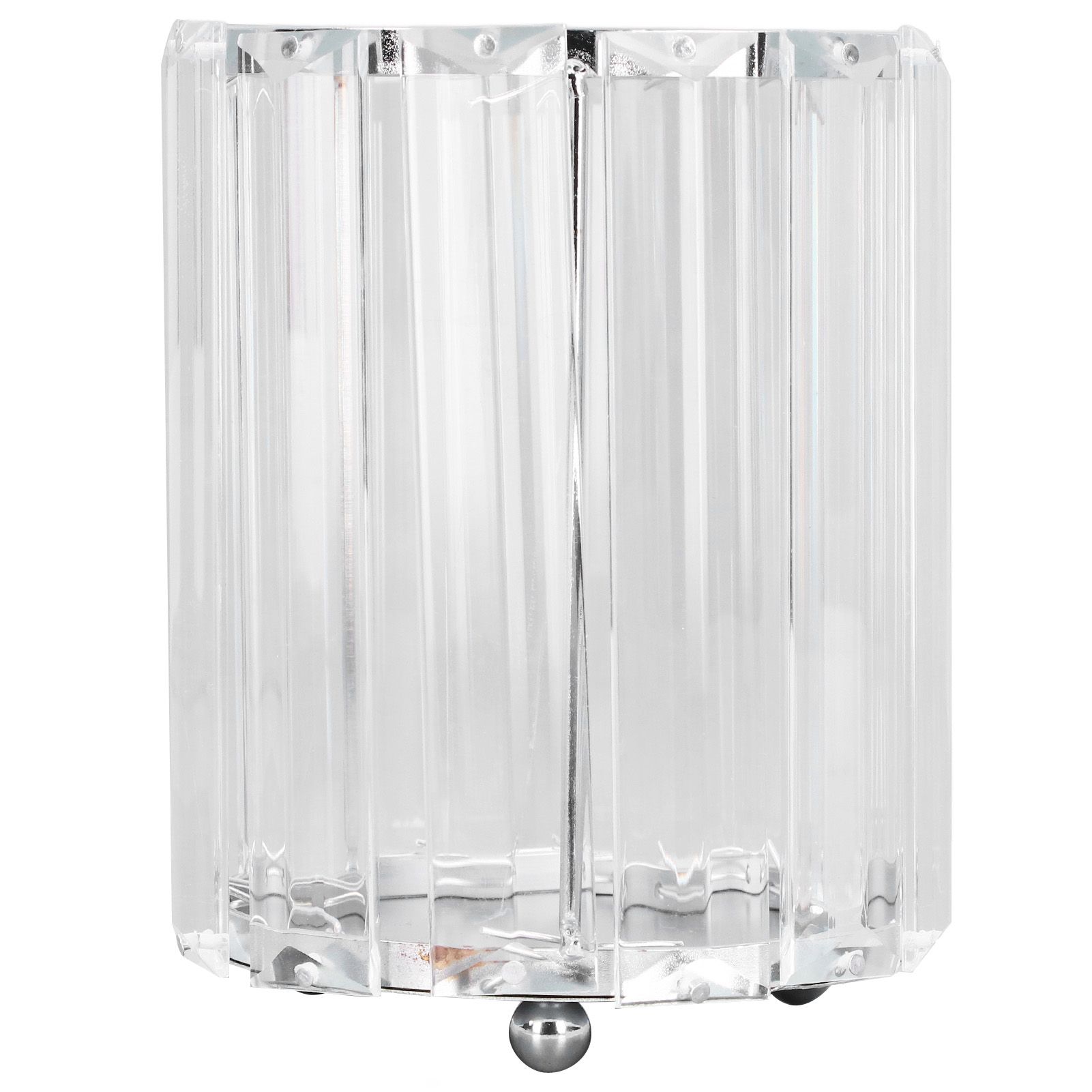 Cosmetic Brush Holder Transparent Glass Round Decorative Desktop Pen Storage view 8