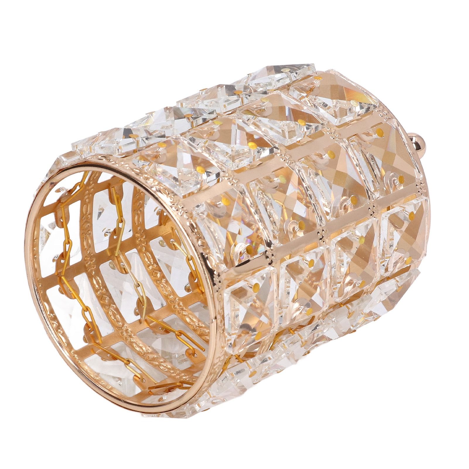 Crystal Makeup Brush Holder European Style Rounded Crystal Glass Cosmetic view 2