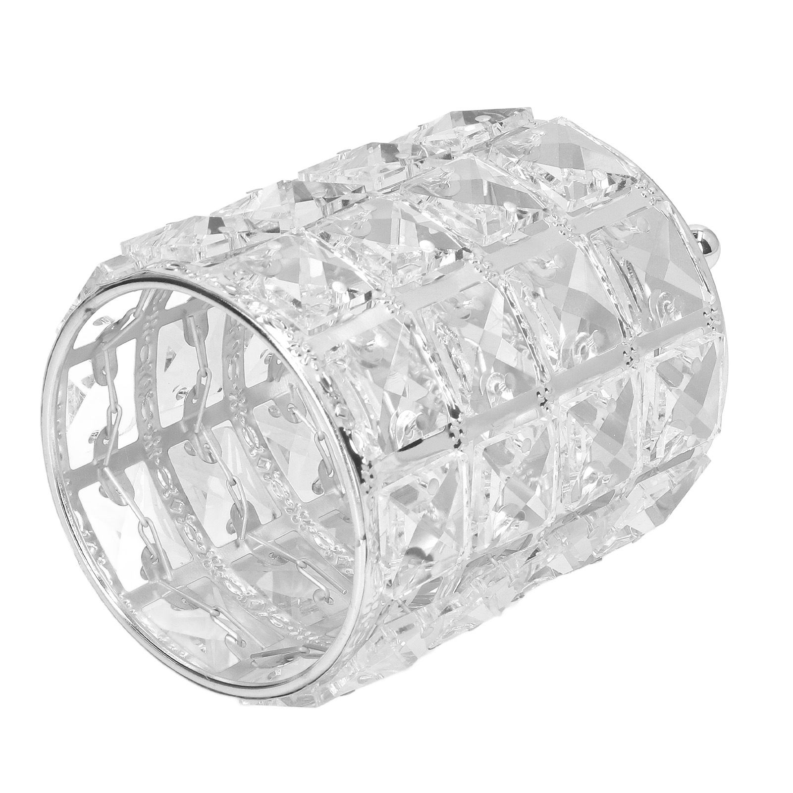 Crystal Makeup Brush Holder European Style Rounded Crystal Glass Cosmetic view 2