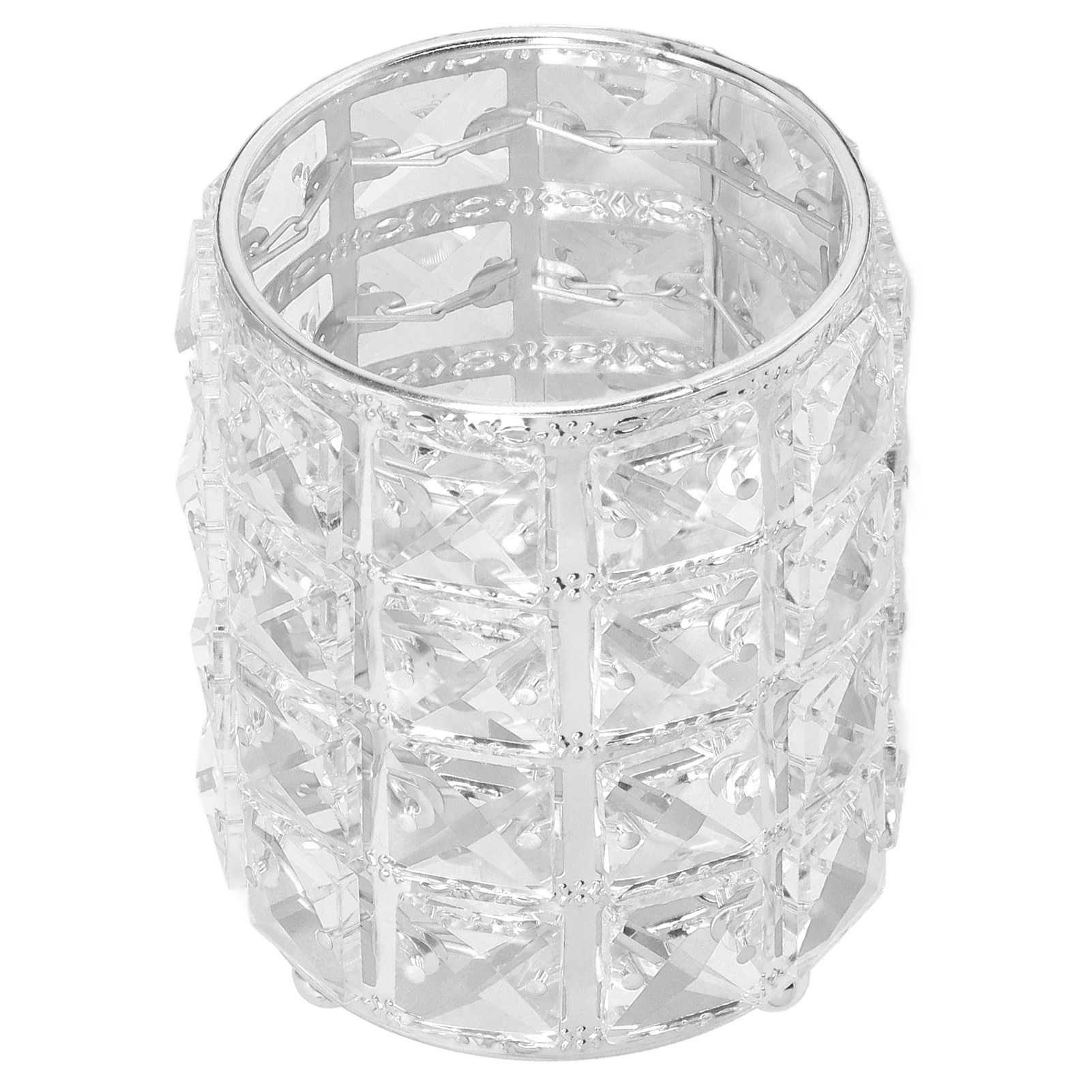 Crystal Makeup Brush Holder European Style Rounded Crystal Glass Cosmetic view 5