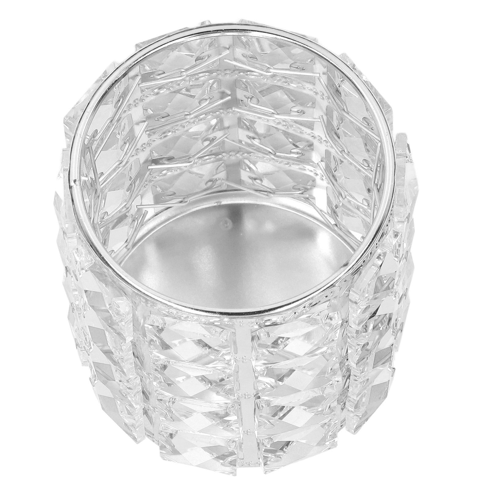 Crystal Makeup Brush Holder European Style Rounded Crystal Glass Cosmetic view 7