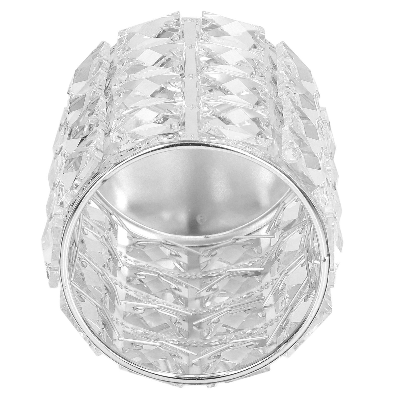 Crystal Makeup Brush Holder European Style Rounded Crystal Glass Cosmetic view 8