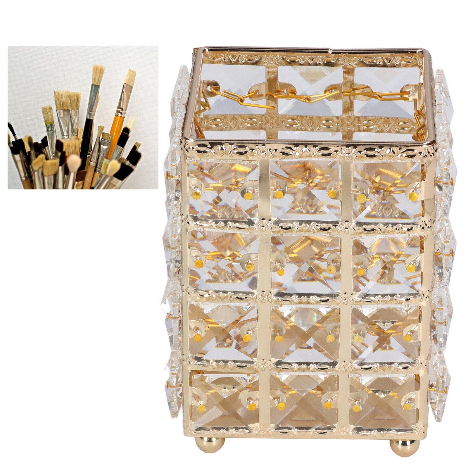 Makeup Brush Holder European Style Make Up Storage Cup for Bathroom Home view 11