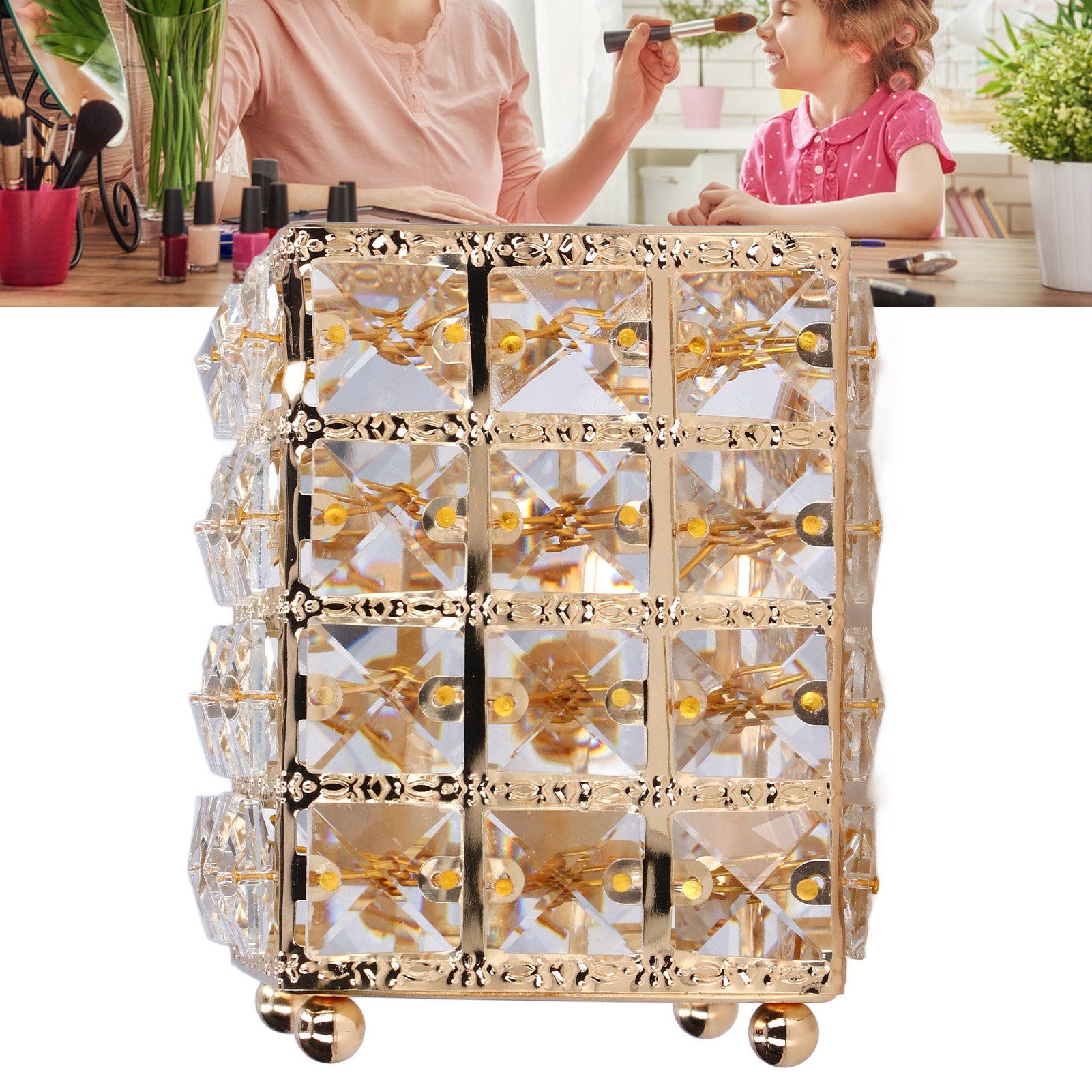 Makeup Brush Holder European Style Make Up Storage Cup for Bathroom Home view 12