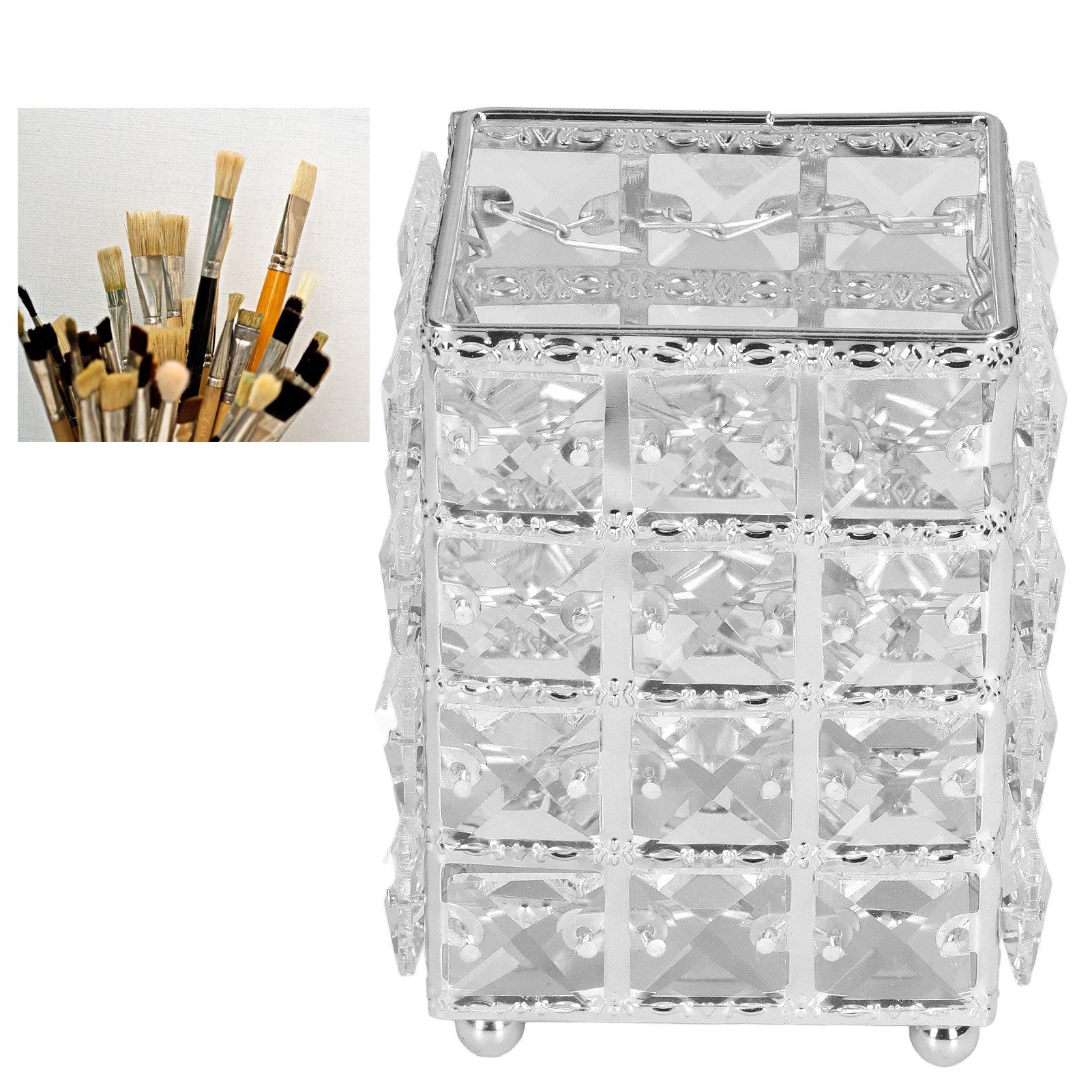 Makeup Brush Holder European Style Make Up Storage Cup for Bathroom Home view 11