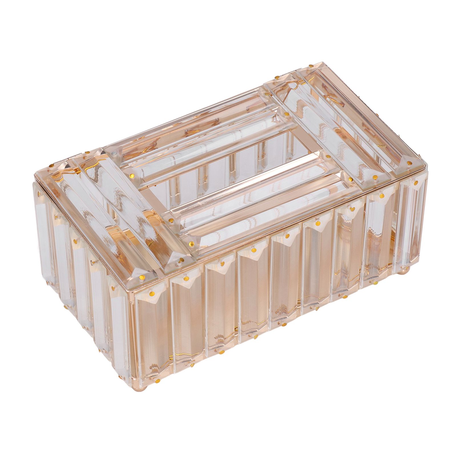 Tissues Box Gold Plating Process Fine Workmanship Simple Fashion Multipurpose view 2