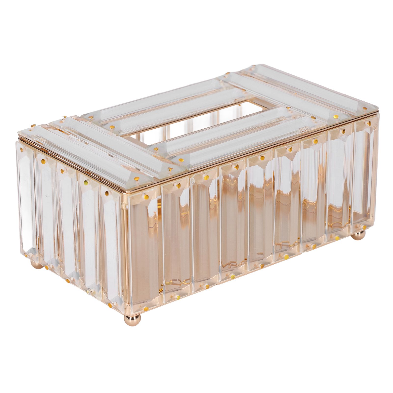 Tissues Box Gold Plating Process Fine Workmanship Simple Fashion Multipurpose view 3