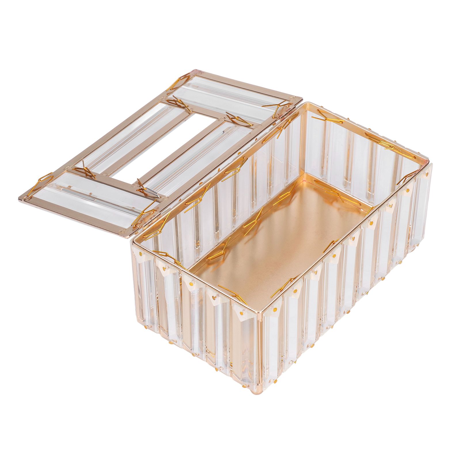 Tissues Box Gold Plating Process Fine Workmanship Simple Fashion Multipurpose view 4