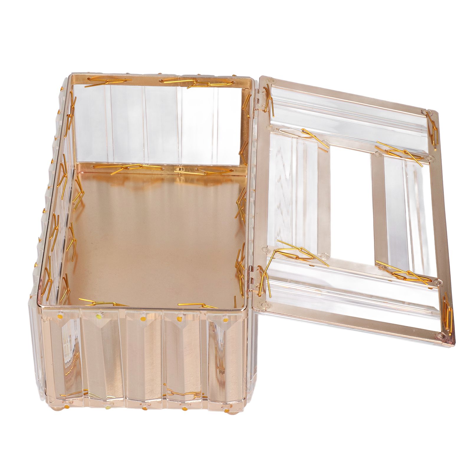 Tissues Box Gold Plating Process Fine Workmanship Simple Fashion Multipurpose view 5