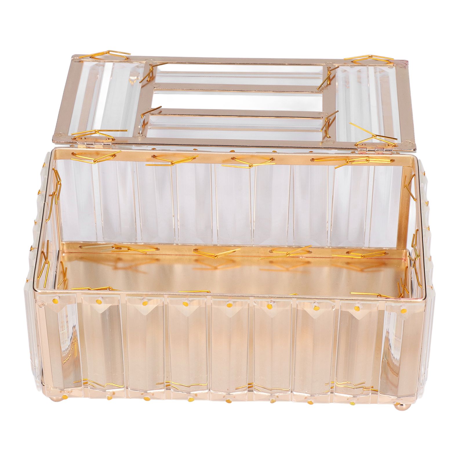 Tissues Box Gold Plating Process Fine Workmanship Simple Fashion Multipurpose view 7
