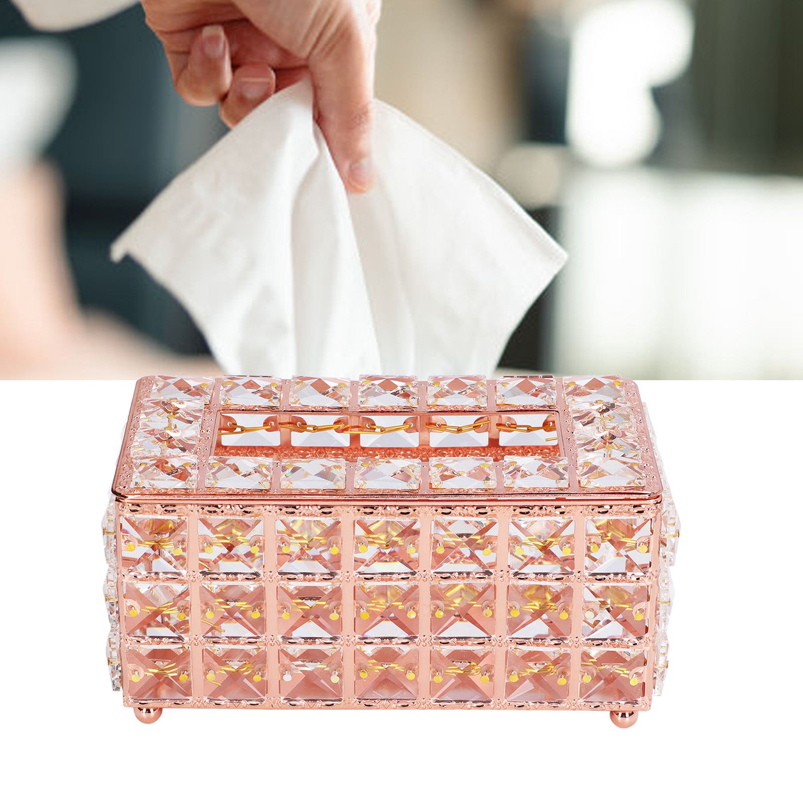Tissue Box Holder Multifunctional Fashionable Design Exquisite Sturdy Durable view 11