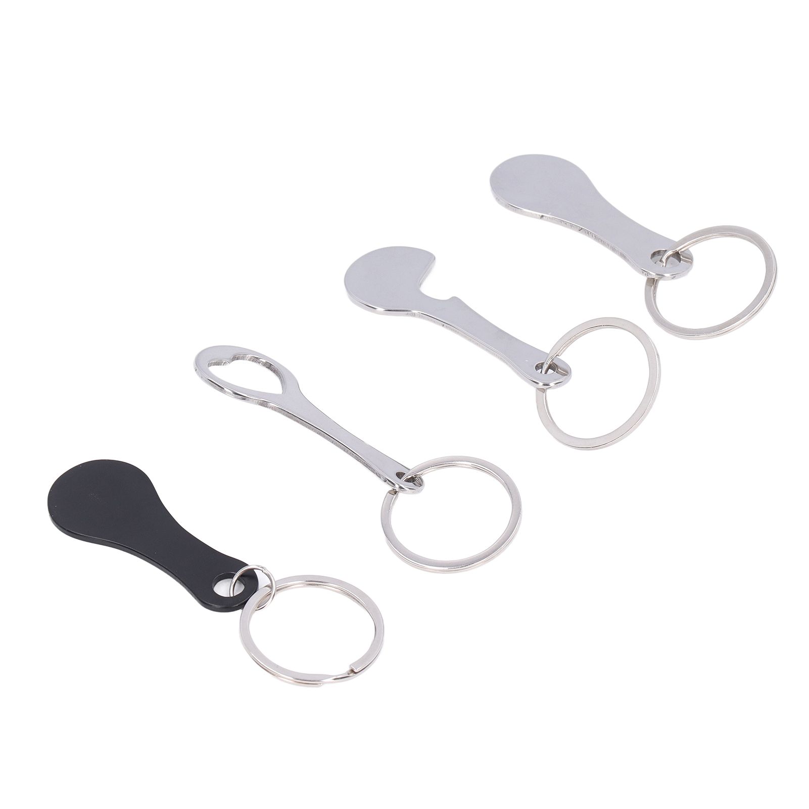 Aluminum Alloy Shopping Trolley Keychain Portable Alternative Shopping Trolley view 2